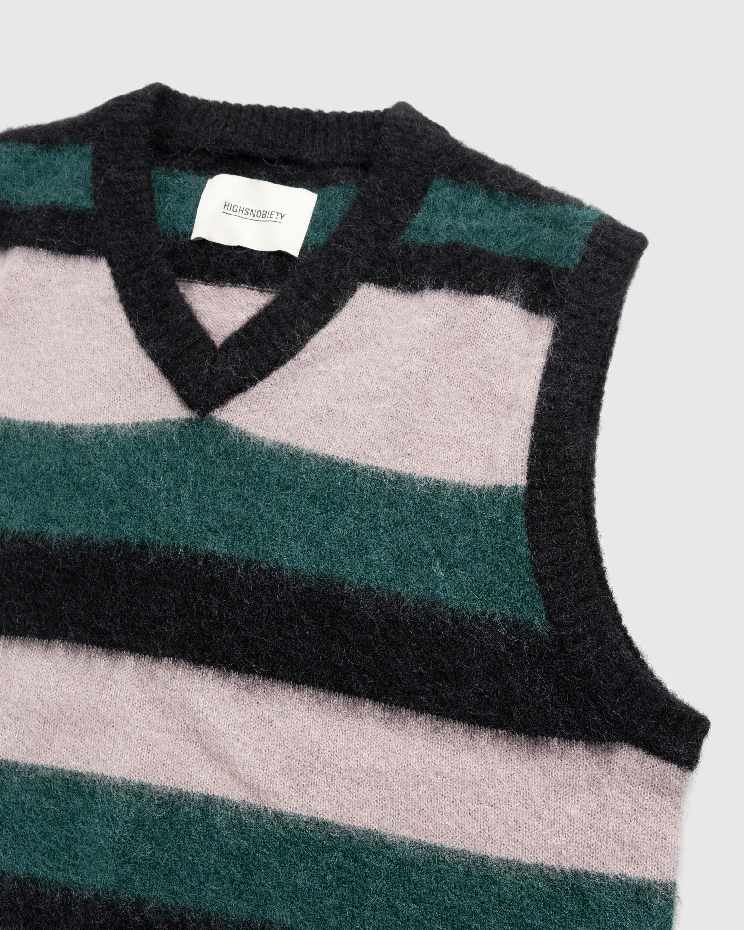 Highsnobiety - Alpaca Gradient Sweater Vest Pink/Green - Clothing - Multi - Image 3