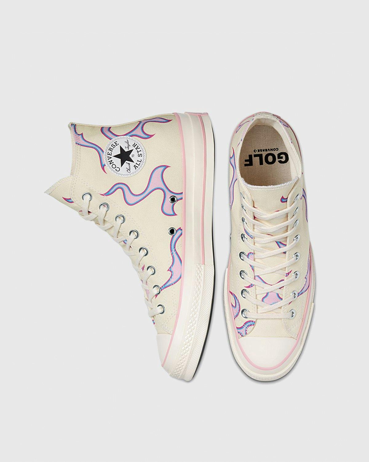 Converse x GOLF WANG - Chuck 70 Flames Pastel Yellow - Footwear - Yellow - Image 6