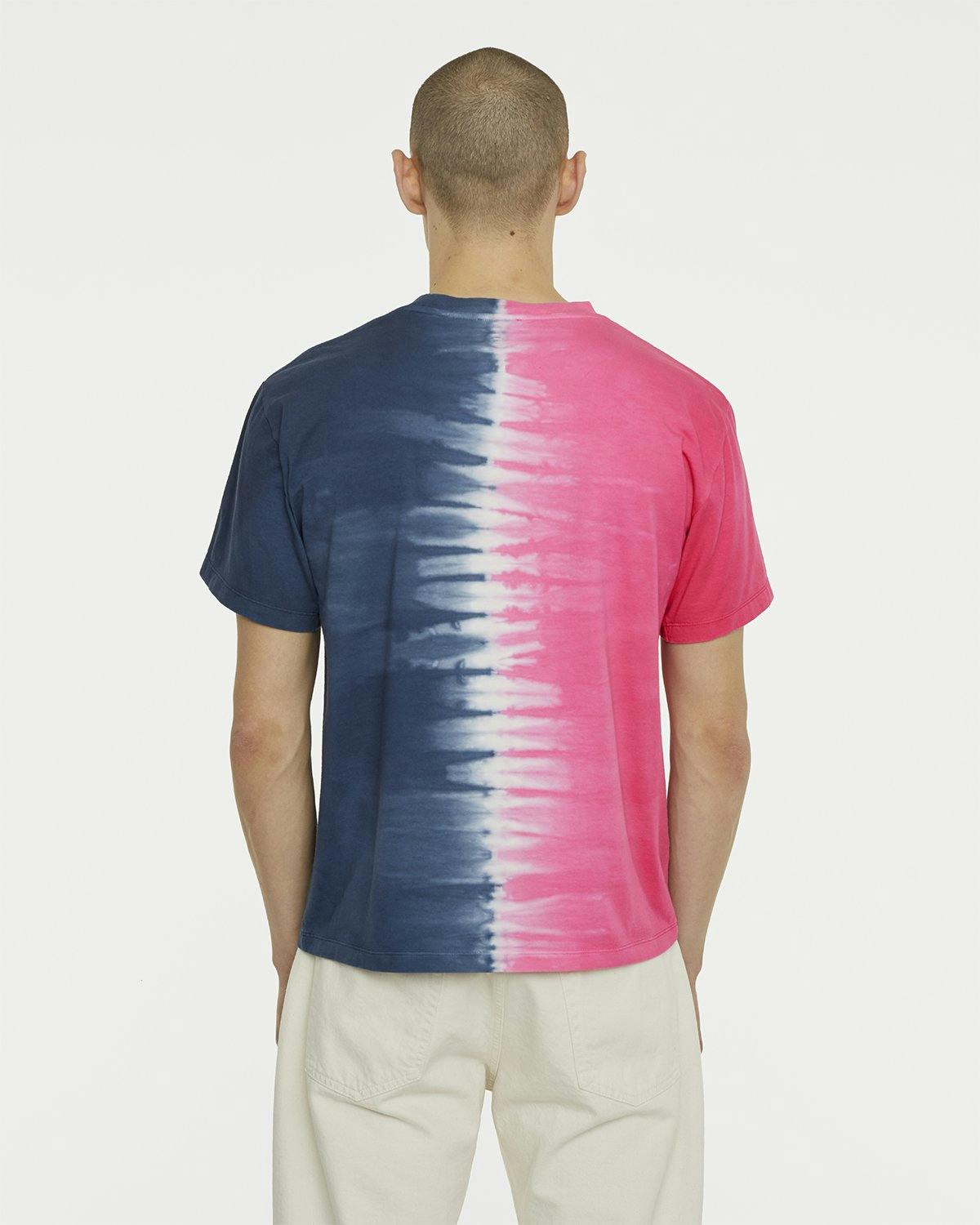 Aries - Tie Dye Half and Half Tee Blue/Fuchsia - Clothing - Blue - Image 5