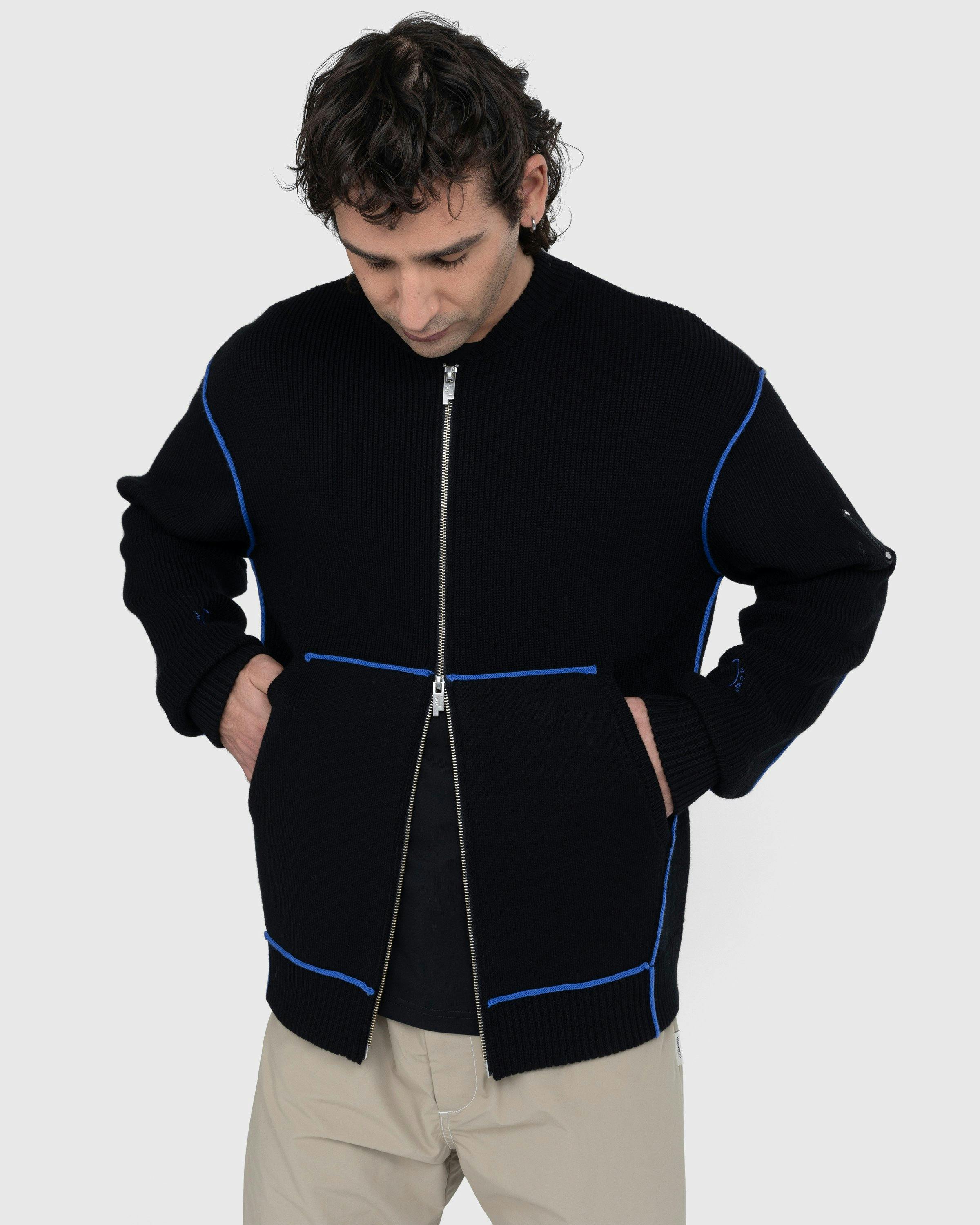 A-Cold-Wall* - Vertex Knit Bomber Black - Clothing - Black - Image 5