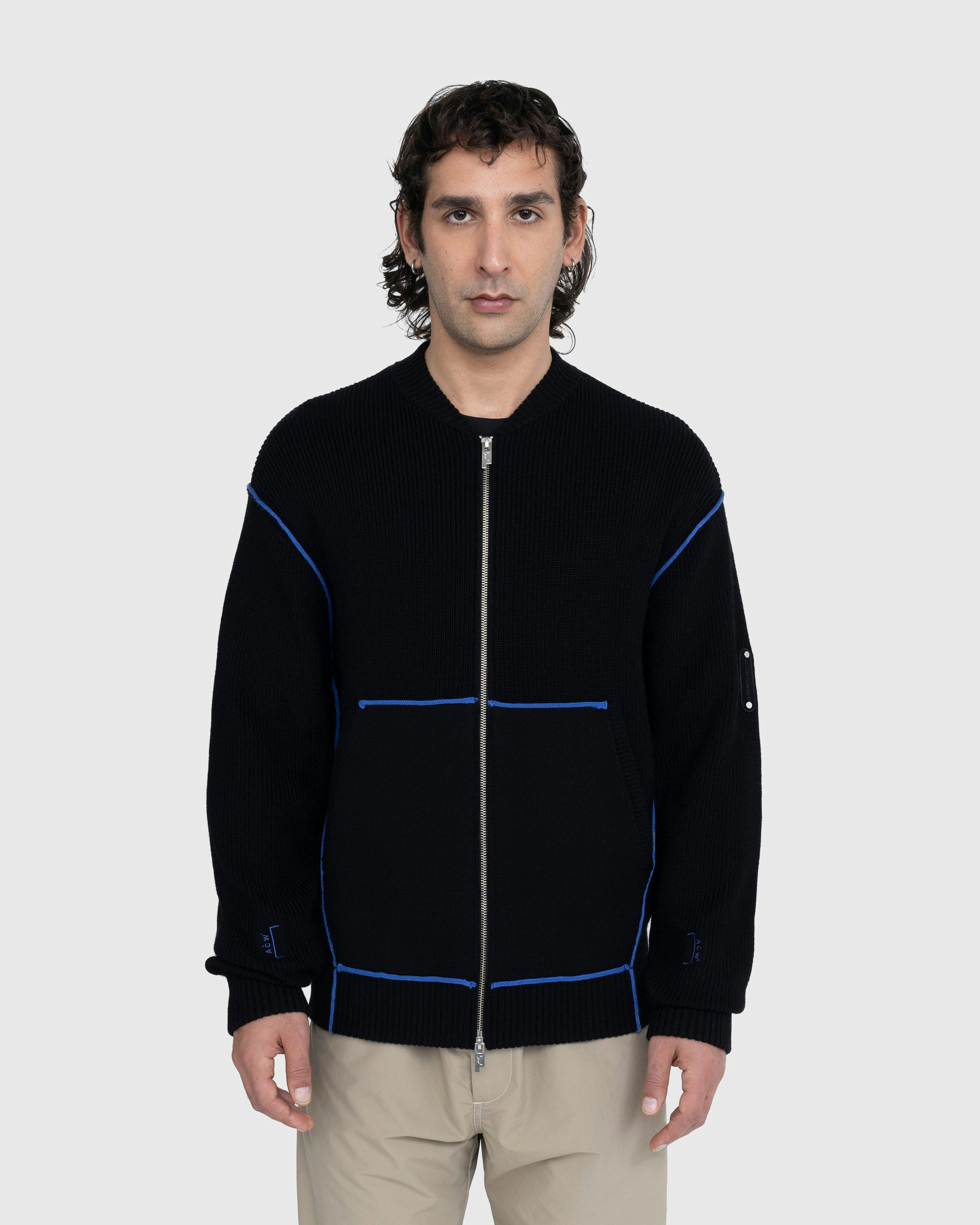 A-Cold-Wall* - Vertex Knit Bomber Black - Clothing - Black - Image 2