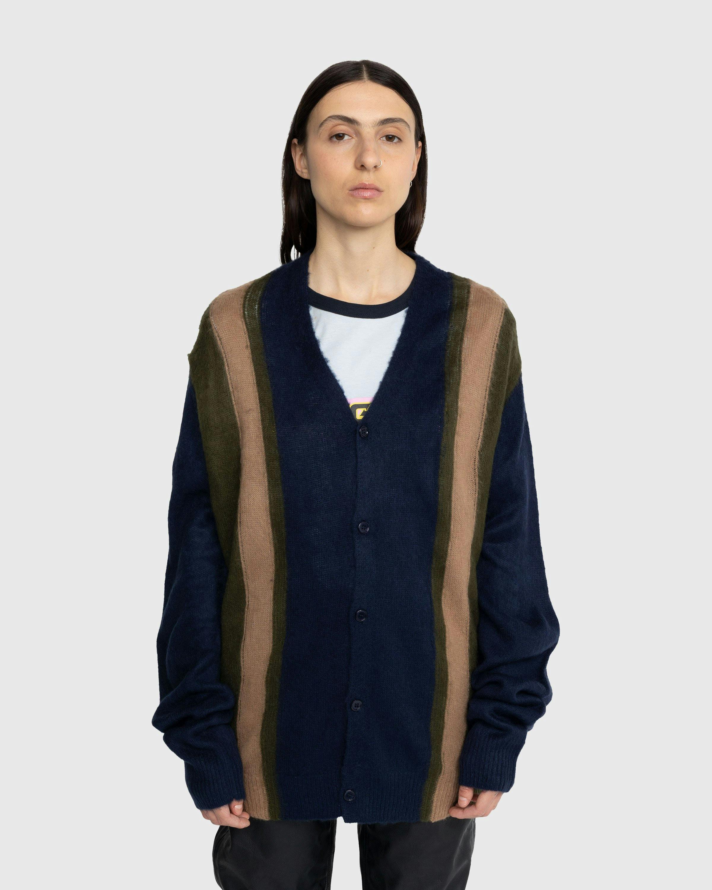 Noon Goons - Recess Knit Cardigan Navy/Green - Clothing - Blue - Image 2