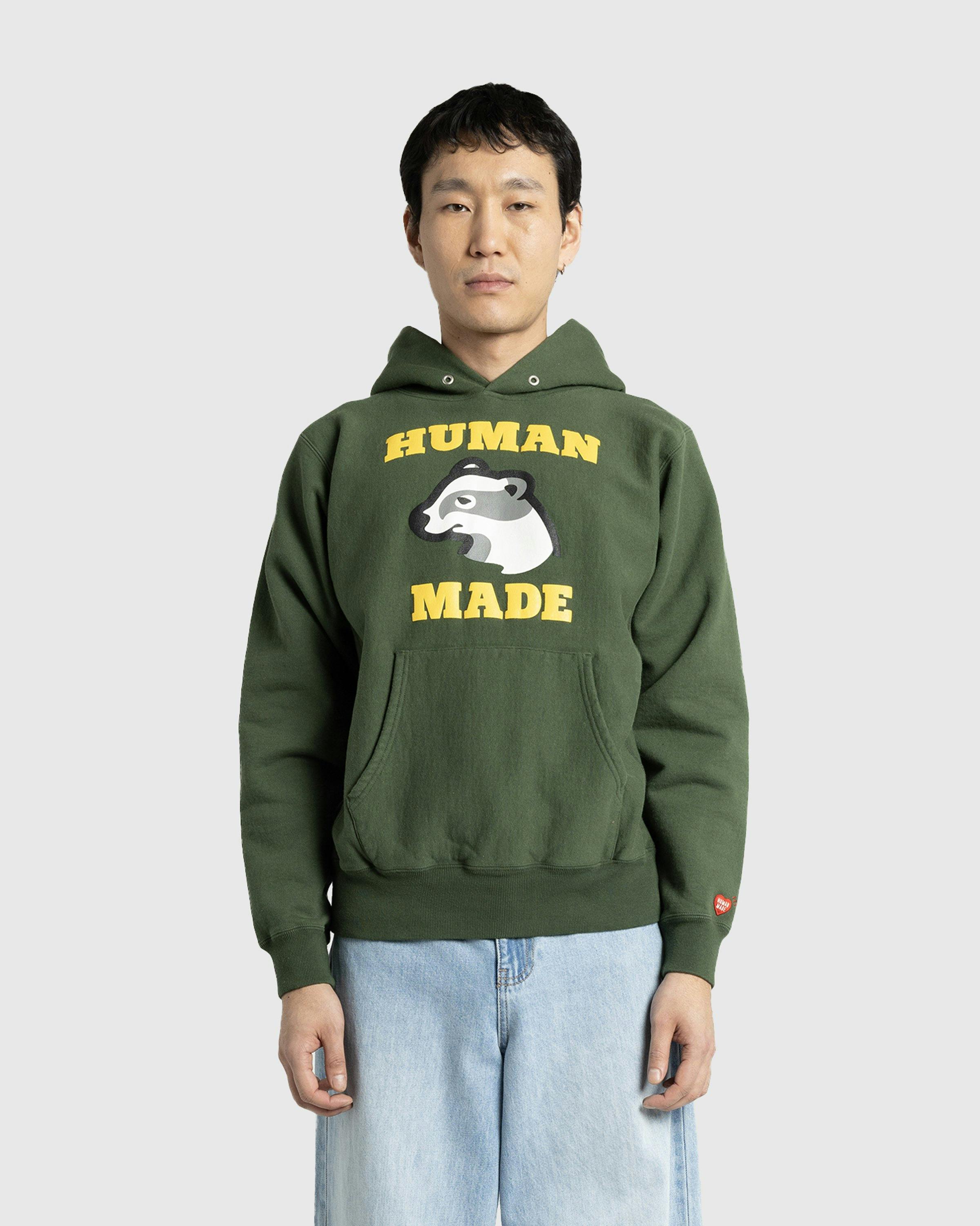 Human Made – Heavyweight Logo Hoodie Green | Highsnobiety Shop