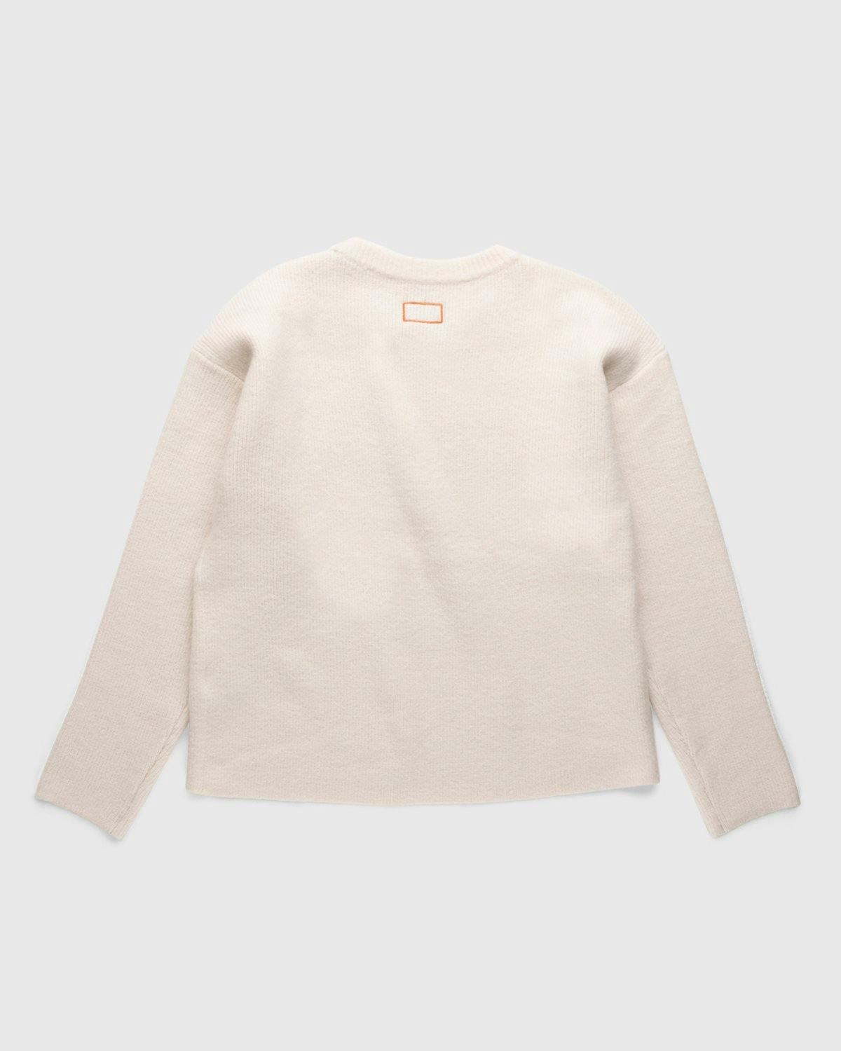 Heron Preston x Calvin Klein - Mens Crewneck Pullover Tofu - Clothing - Beige - Image 2