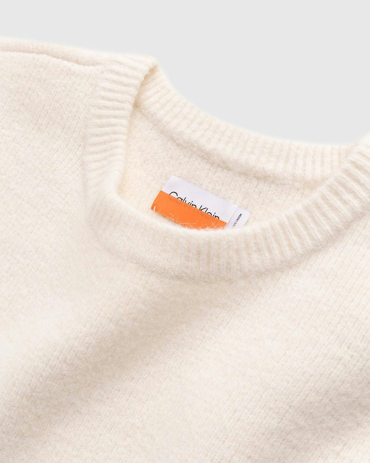 Heron Preston x Calvin Klein - Mens Crewneck Pullover Tofu - Clothing - Beige - Image 4