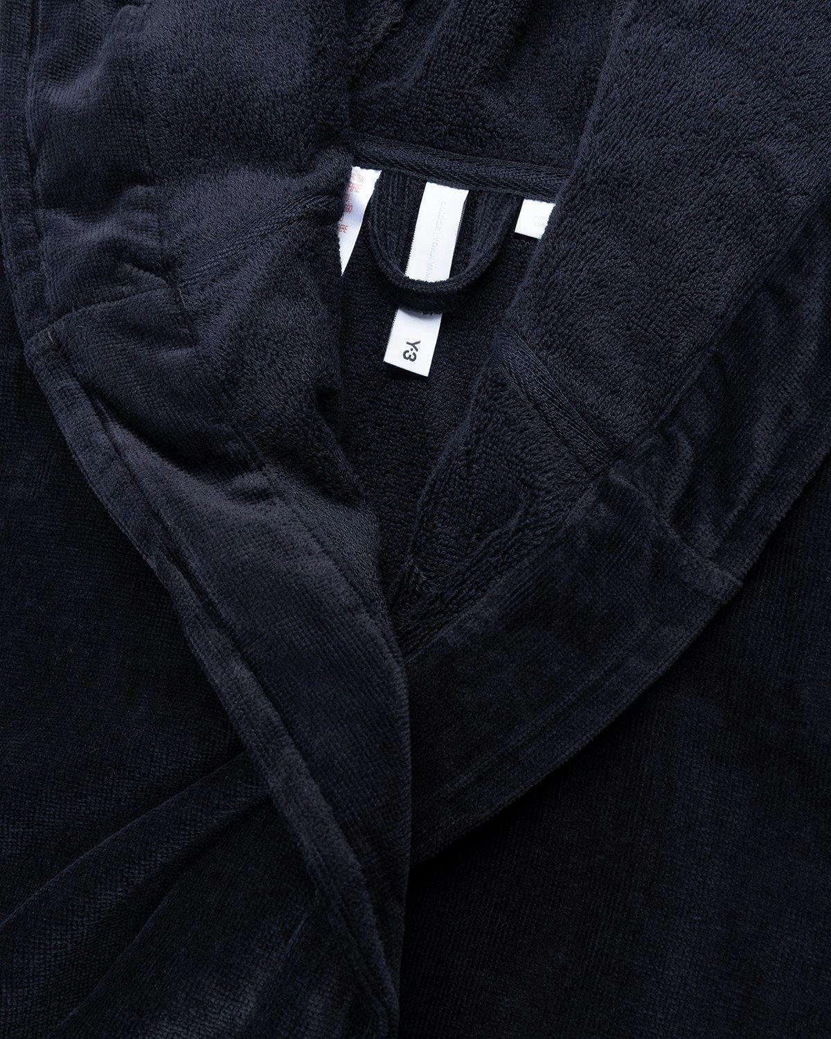 Y-3 - Cotton Bathrobe Black - Lifestyle - Black - Image 5