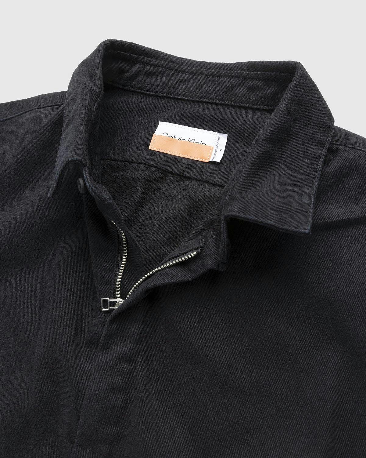 Heron Preston x Calvin Klein - Mens Short Sleeve Woven Utility Shirt Black - Clothing - Black - Image 4