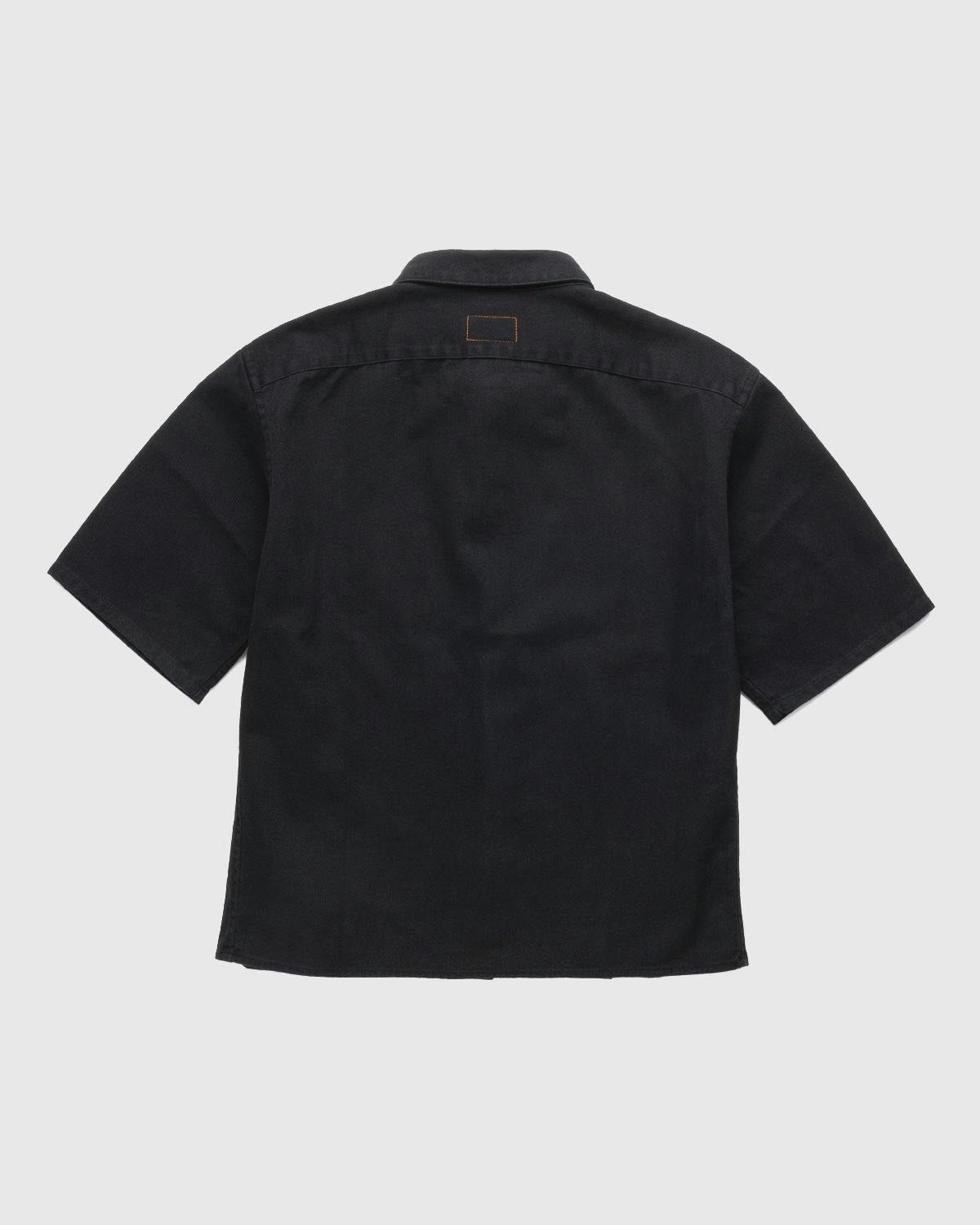 Heron Preston x Calvin Klein - Mens Short Sleeve Woven Utility Shirt Black - Clothing - Black - Image 2