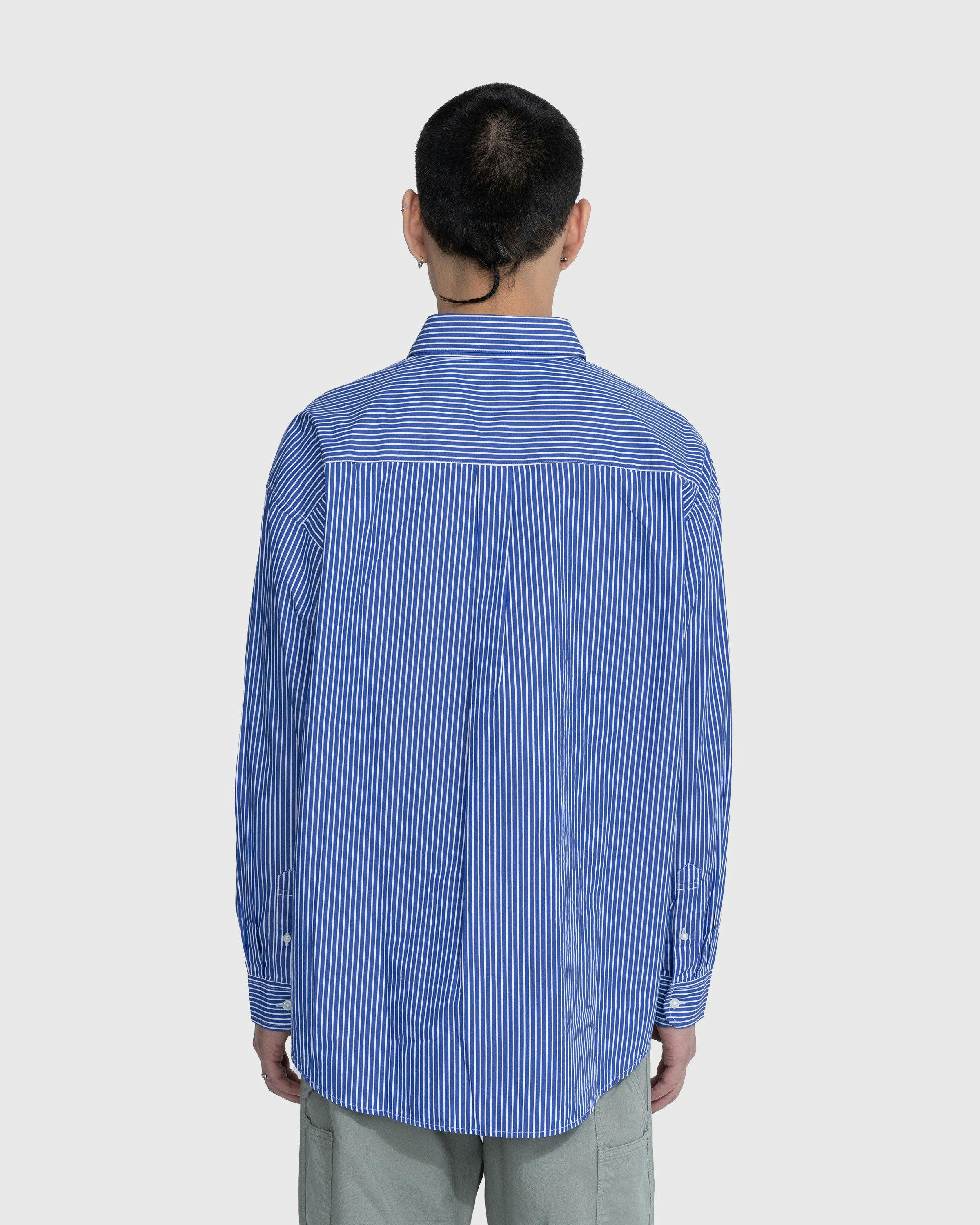 Carhartt WIP - Drake Stripe Shirt Lazurite/White - Clothing - Blue - Image 3