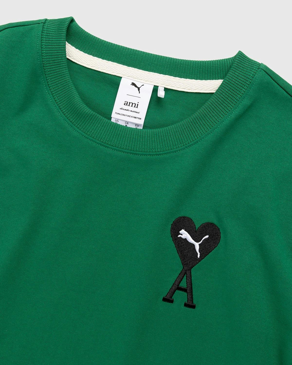 Puma x AMI - Graphic Logo Tee Verdant Green - Clothing - Green - Image 4