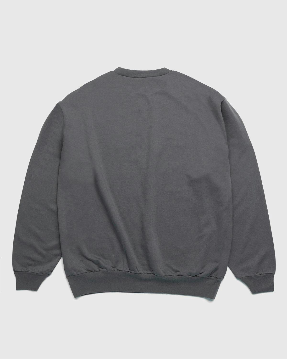 Auralee - Knitted Cotton Crew Grey - Clothing - Grey - Image 2