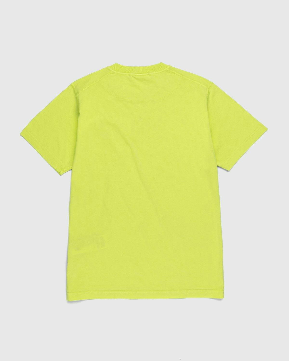 Stone Island - 23757 Garment-Dyed Fissato T-Shirt Lemon - Clothing - Yellow - Image 2