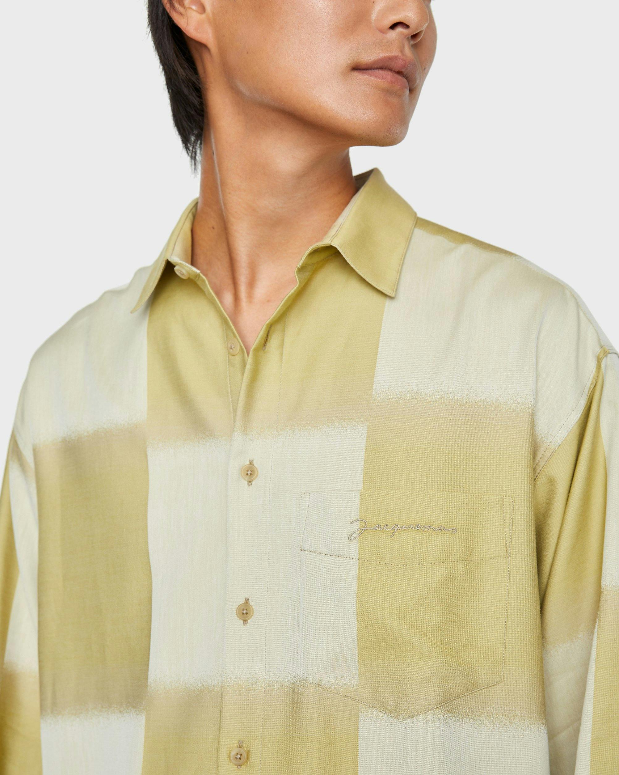 JACQUEMUS - La Chemise Simon Khaki - Clothing - Yellow - Image 5