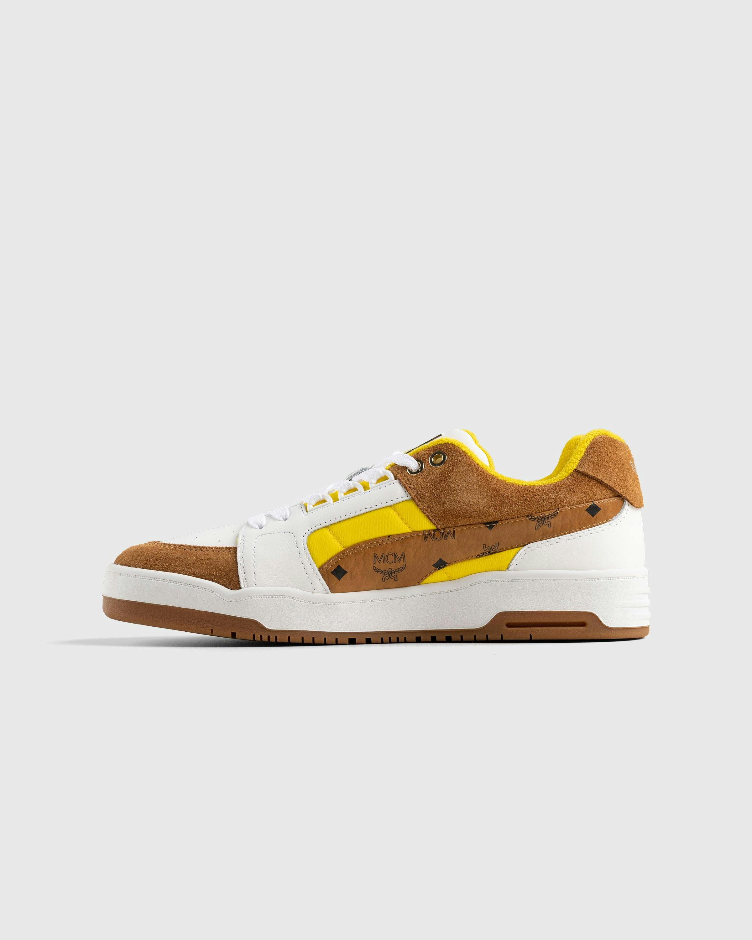 Puma x MCM - Slipstream Lo White/Yellow - Footwear - Beige - Image 2