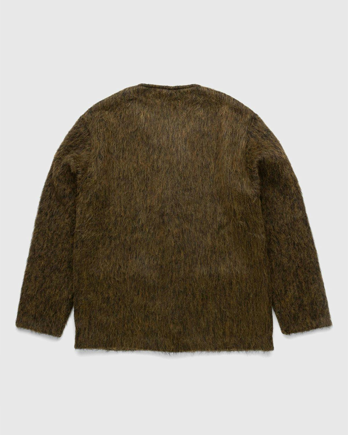 Our Legacy – Cardigan Olive Melange Mohair | Highsnobiety Shop