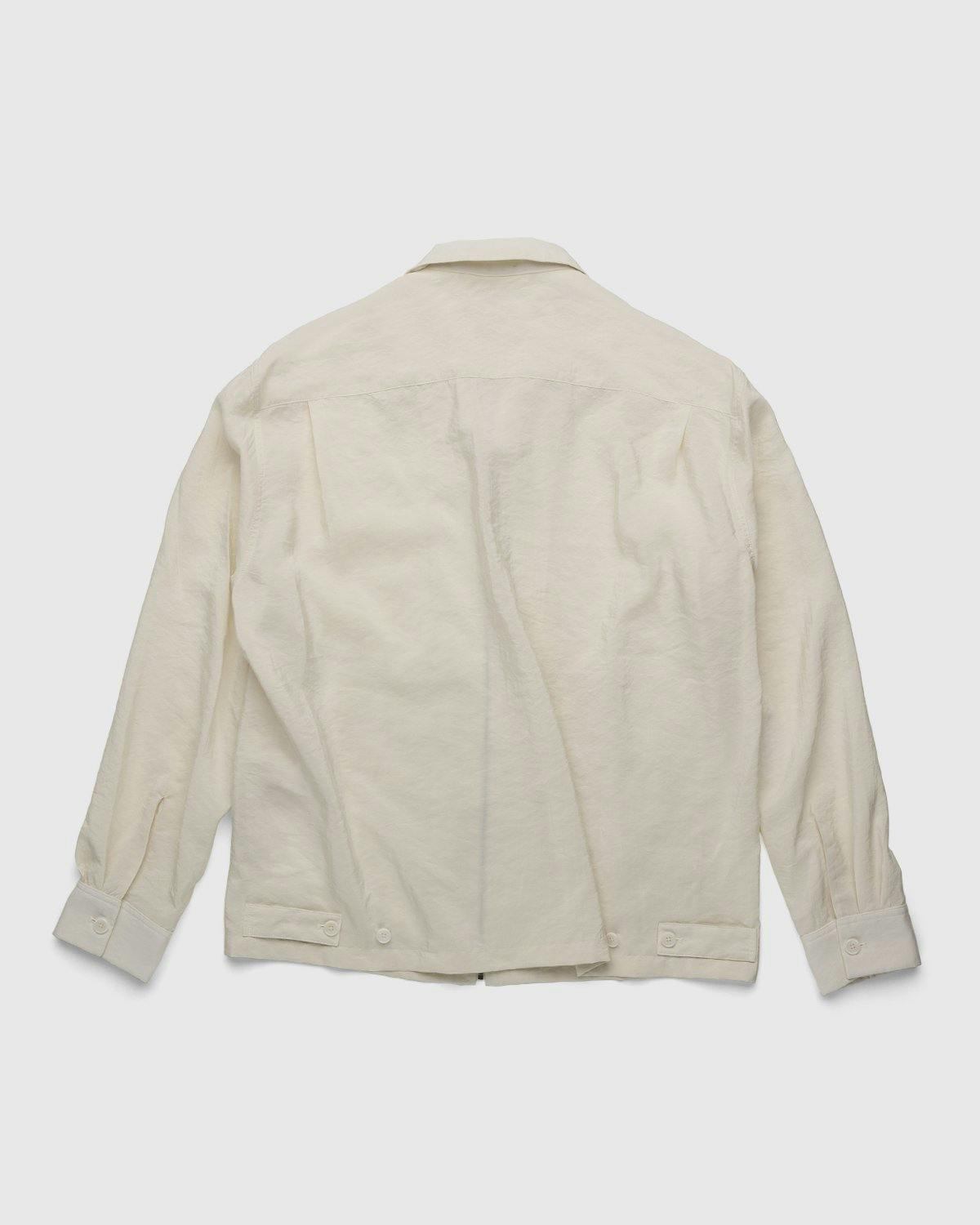 Lemaire - Dry Silk Shirt Blouson Off White - Clothing - Beige - Image 2