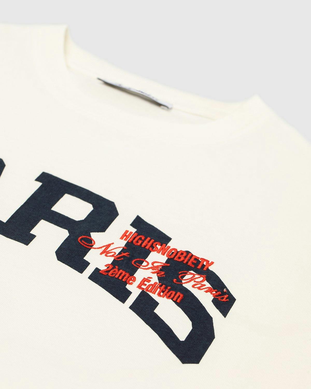 Highsnobiety - Not In Paris College Logo T-Shirt White - Clothing - White - Image 3