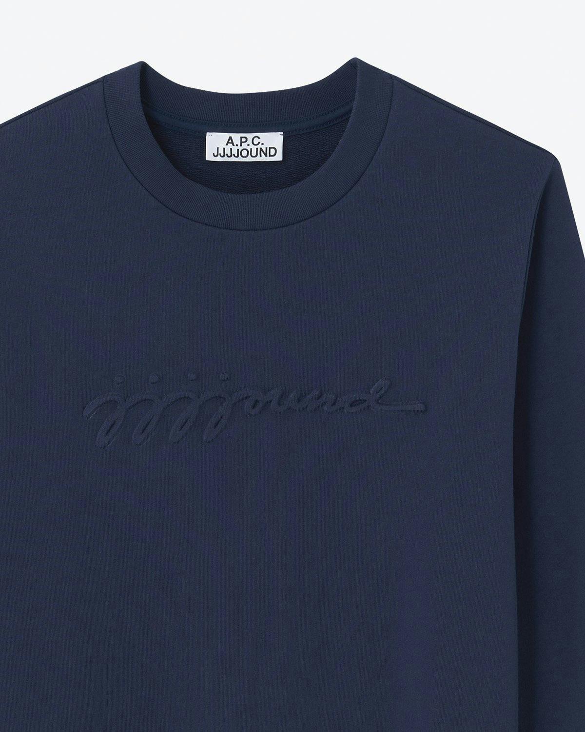 A.P.C. x JJJJound - Sweat Justin Dark Navy - Clothing - Blue - Image 2