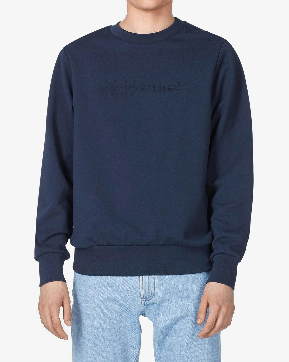 A.P.C. x JJJJound - Sweat Justin Dark Navy - Clothing - Blue - Image 3