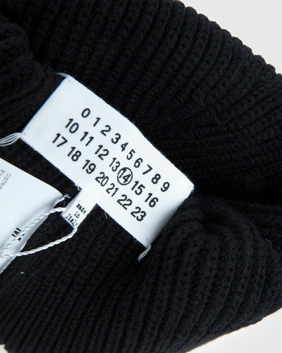 Maison Margiela - Four Stitches Beanie Black - Accessories - Black - Image 2