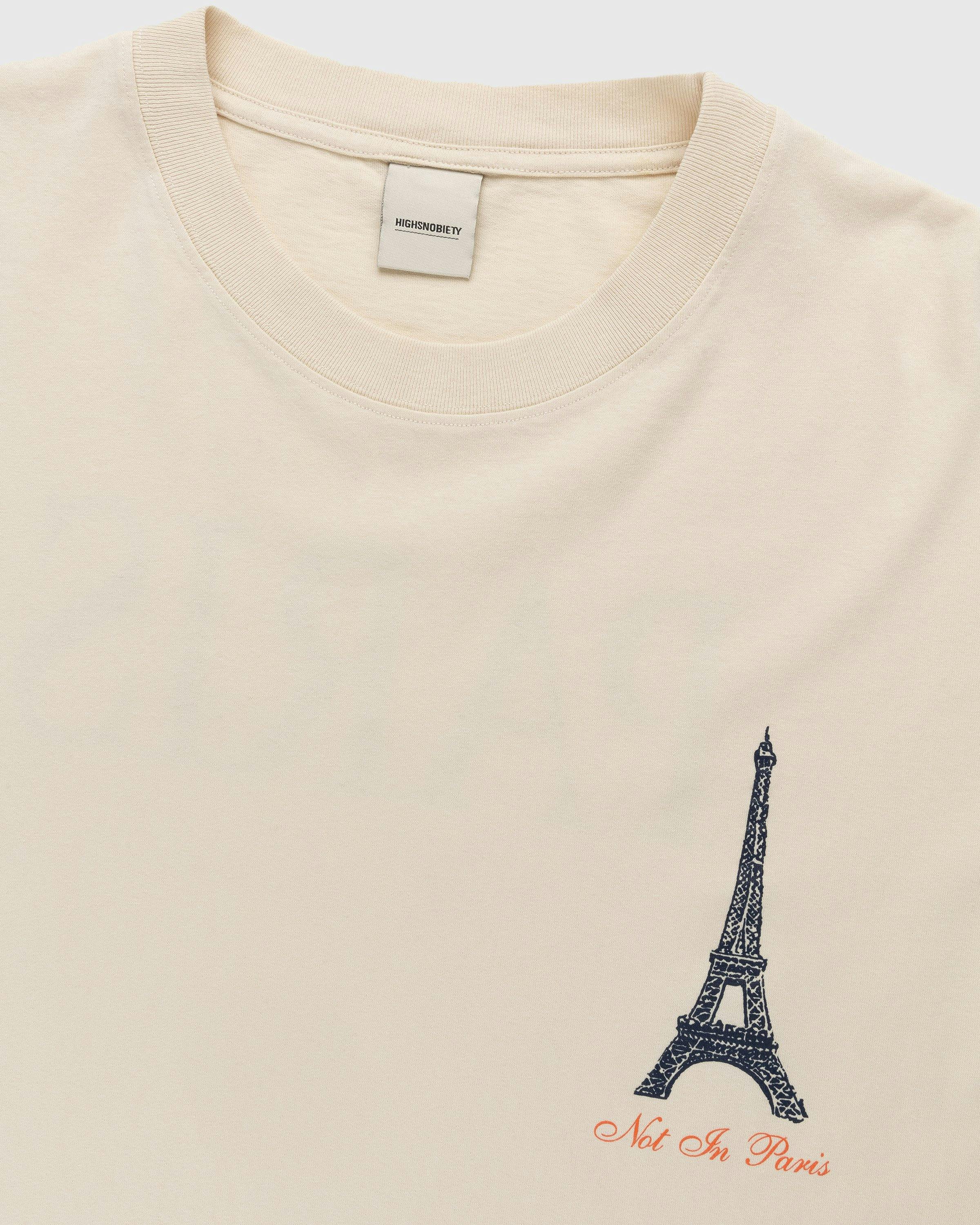 Highsnobiety - Not In Paris 4 Eiffel Tower T-Shirt Eggshell - Clothing - Beige - Image 6