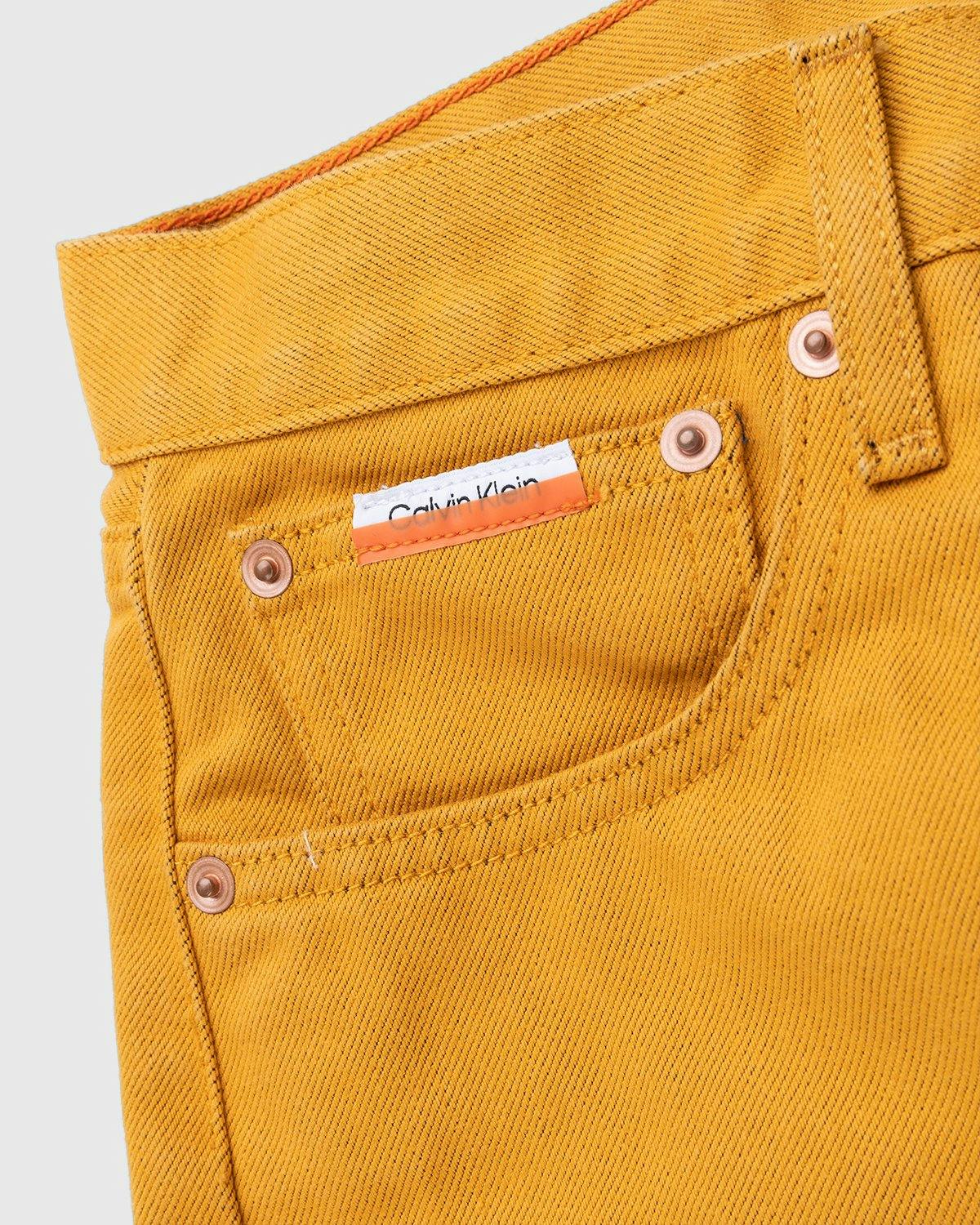 Heron Preston x Calvin Klein - Mens Straight Leg Jeans Radiant Yellow - Clothing - Yellow - Image 5