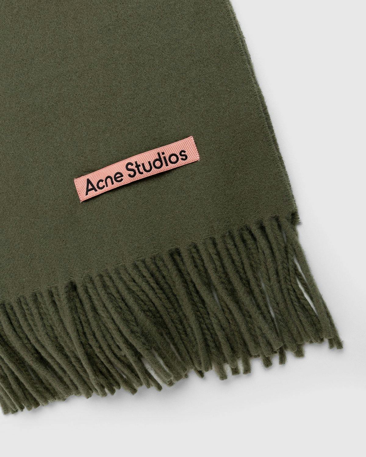 Acne Studios - Canada Narrow Scarf Hunter Green - Accessories - Green - Image 3