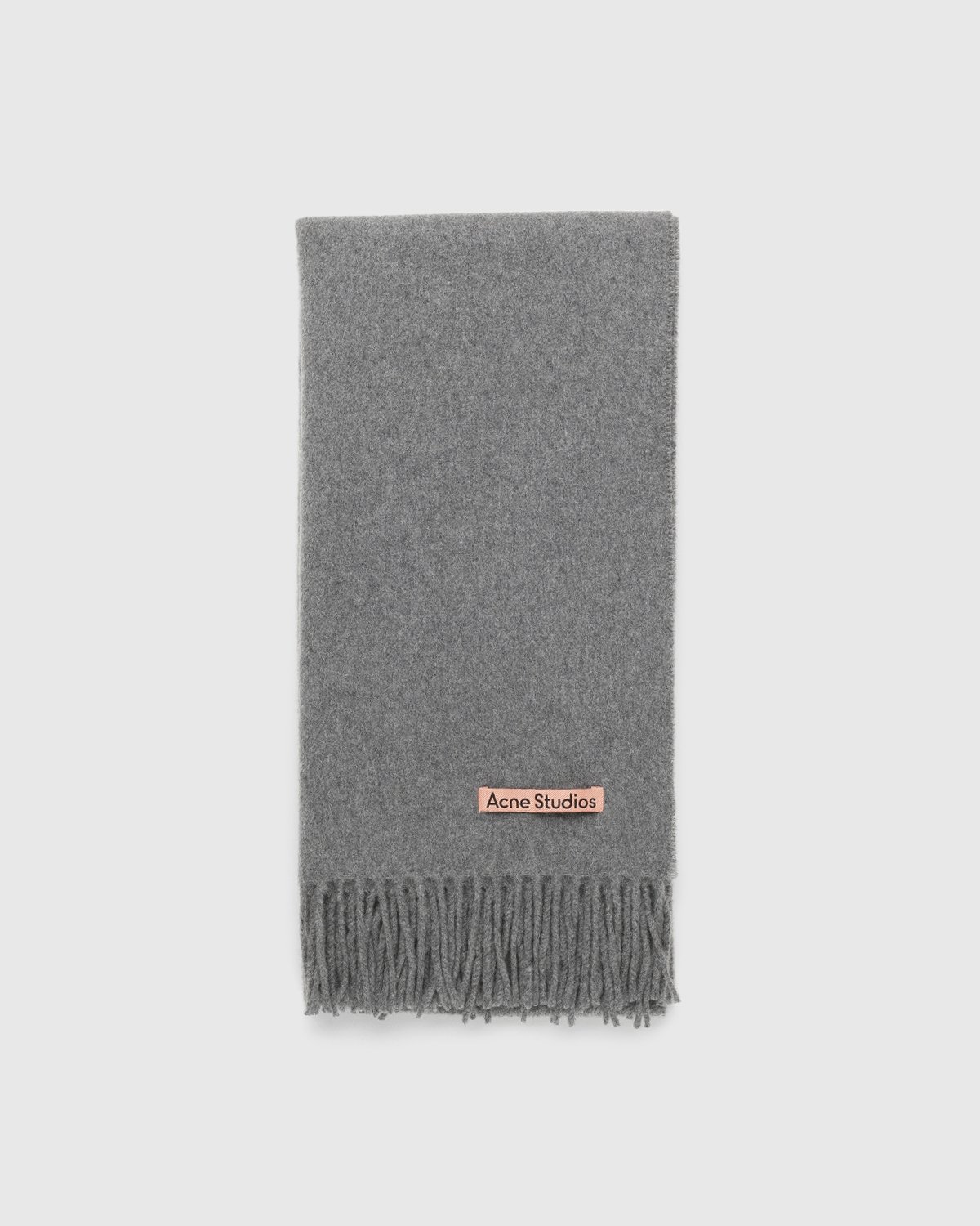 Acne Studios - Narrow Cashmere Scarf Grey Melange - Accessories - Grey - Image 2