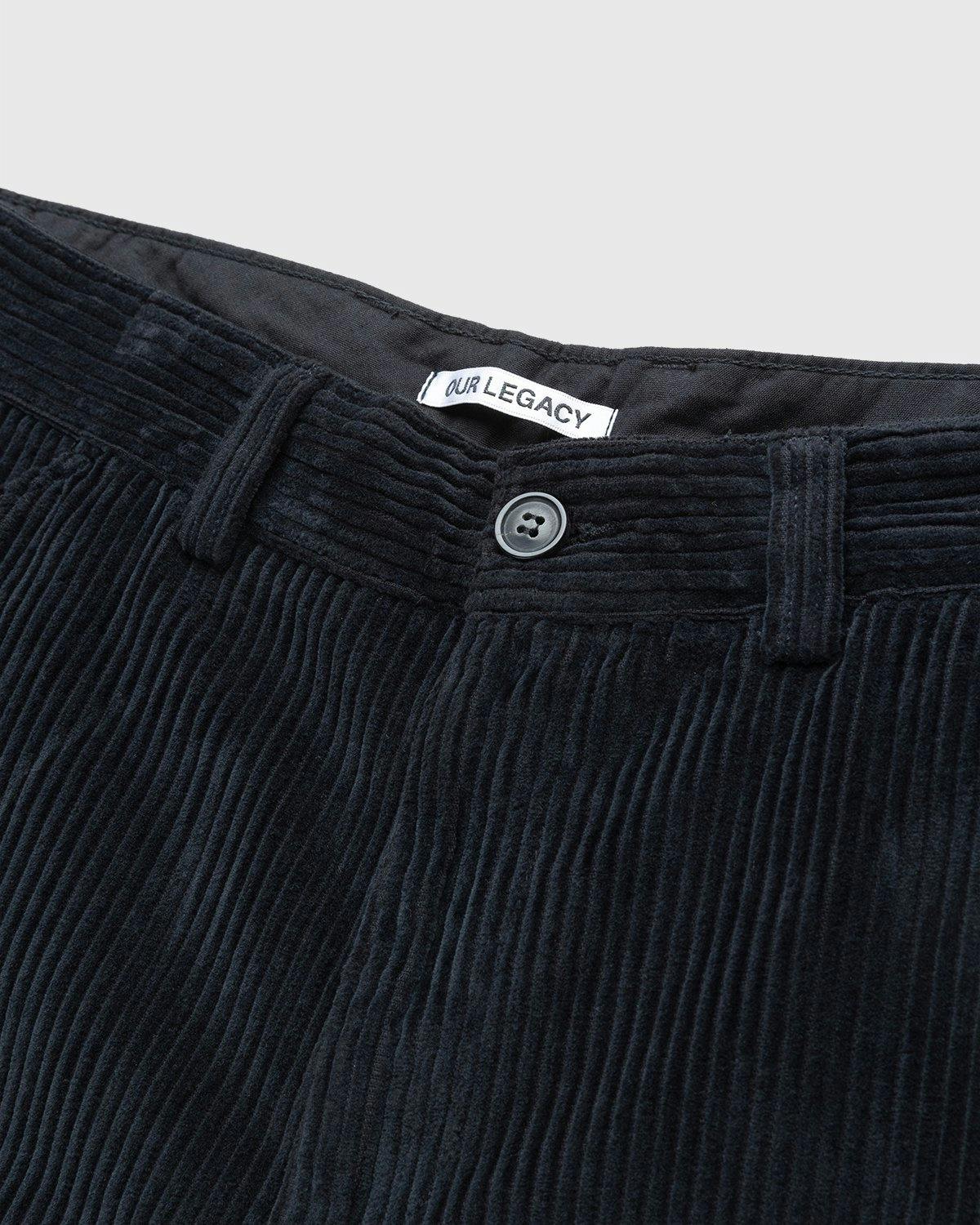 Our Legacy - Chino 22 Black Corduroy - Clothing - Black - Image 3