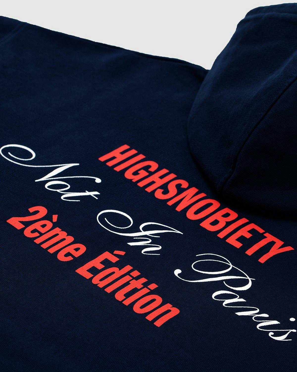 Highsnobiety - Not In Paris Eiffel Tower Hoodie Navy - Clothing - Blue - Image 4