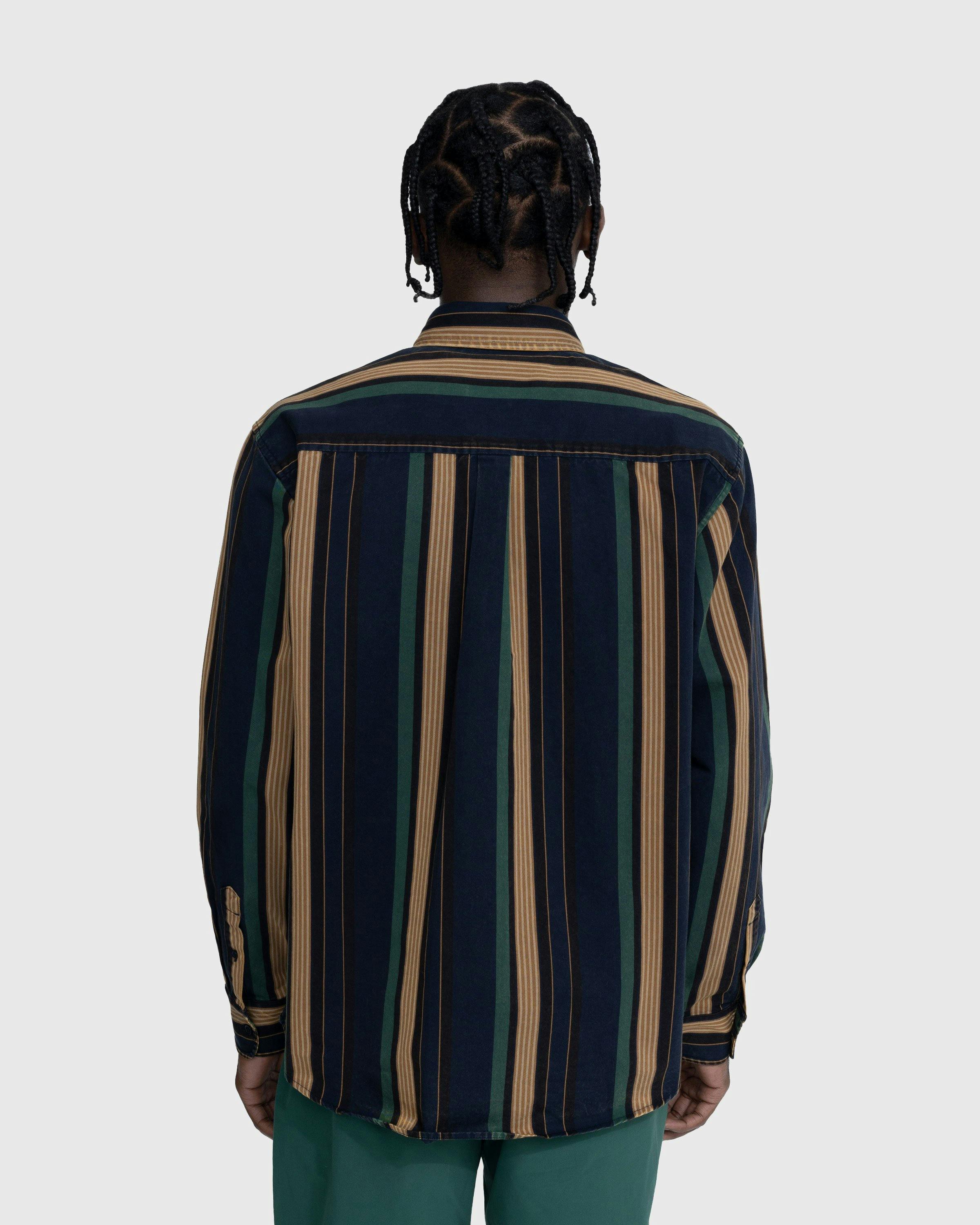 Carhartt WIP - Dorado Stripe Shirt Moon Wash Dark Navy - Clothing - Blue - Image 3