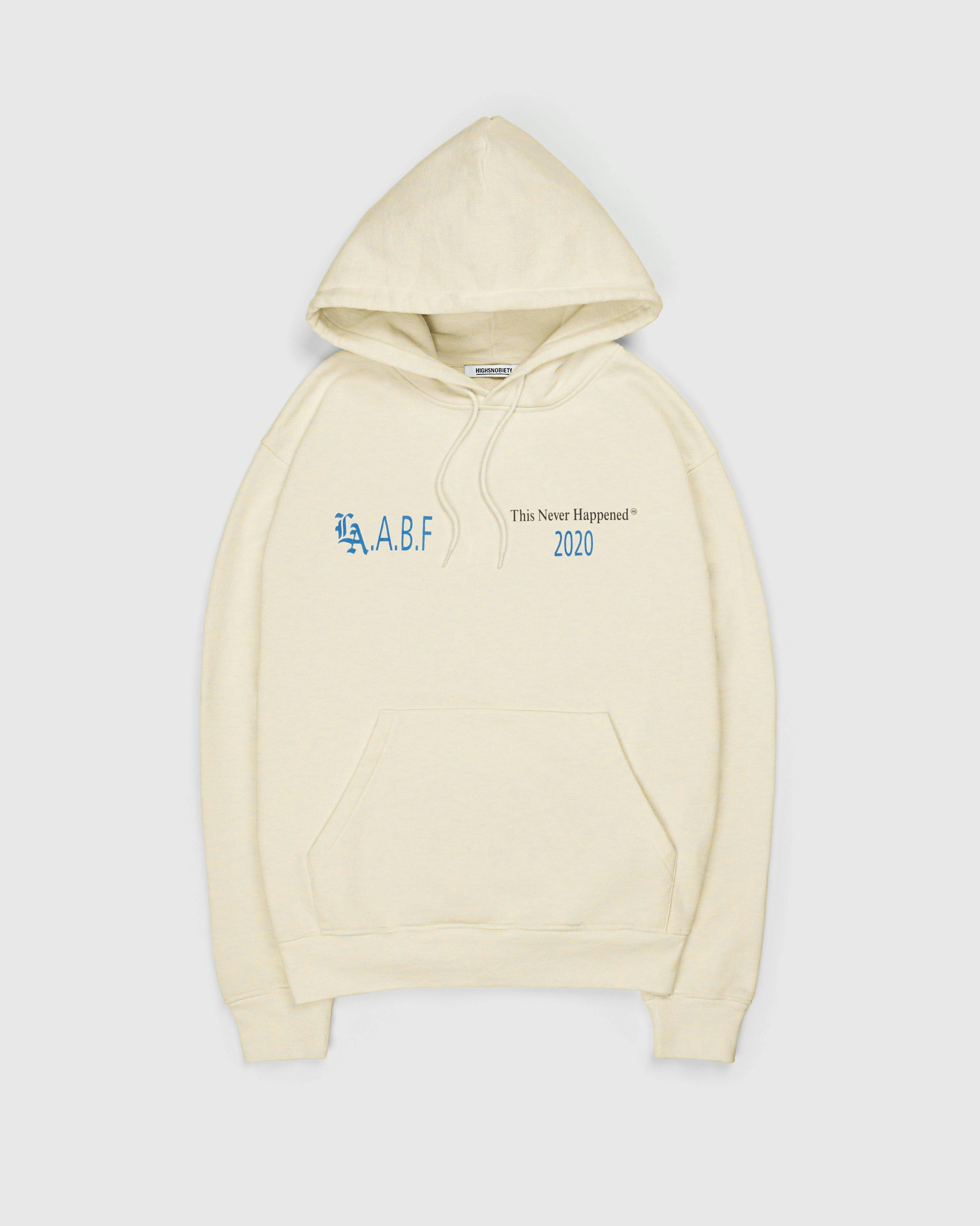 Highsnobiety - This Never Happened Art Book Fair Hoodie Eggshell - Clothing - Beige - Image 2