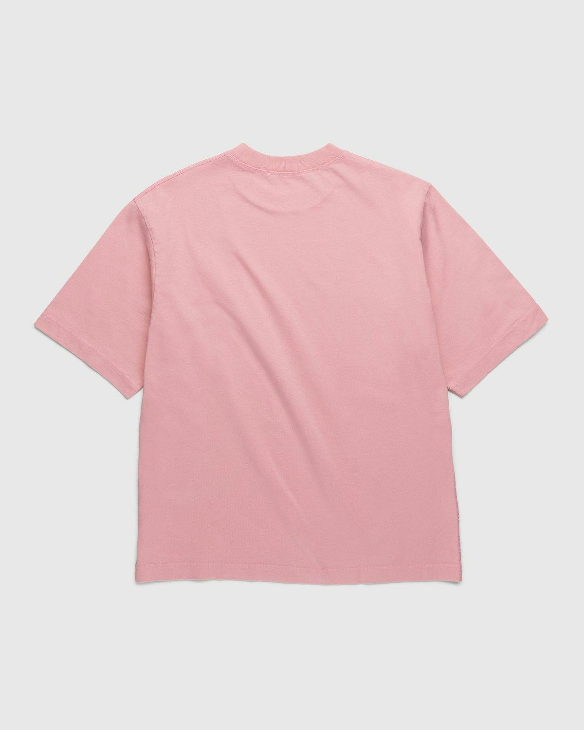 Acne Studios - Logo T-Shirt Pink - Clothing - Pink - Image 2