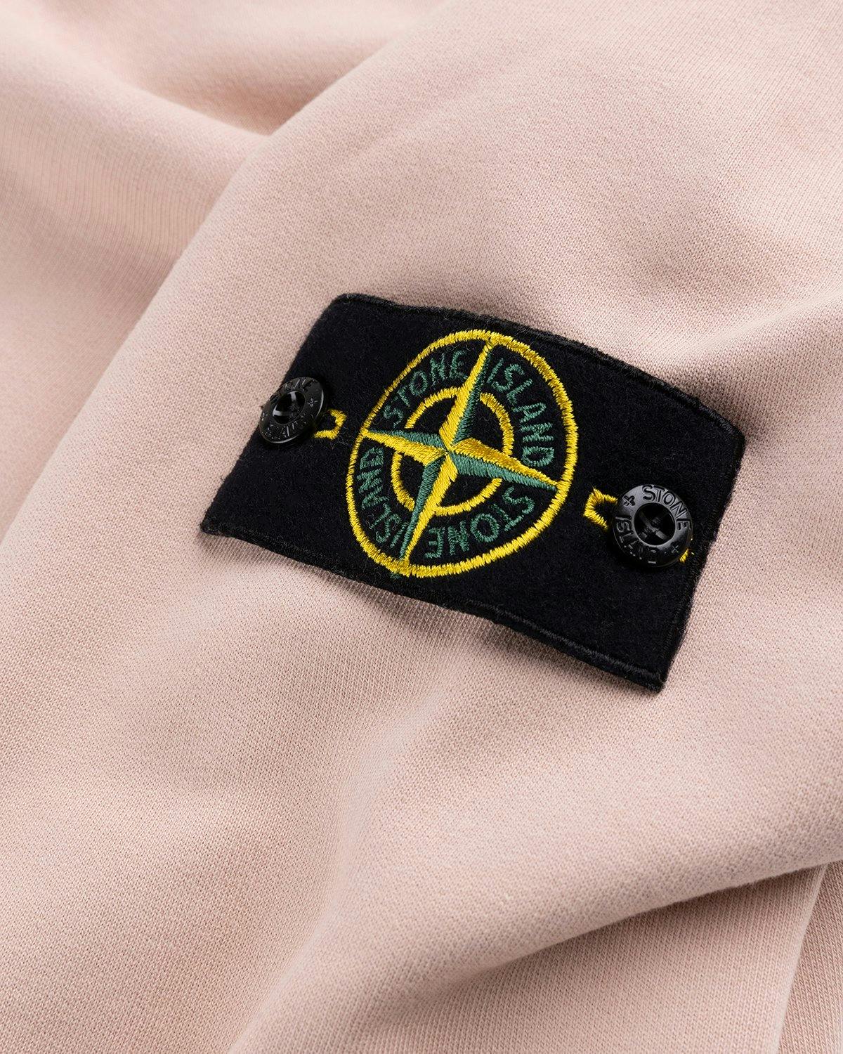 Stone Island - Fleece Hoodie Rustic Rose - Clothing - Pink - Image 3