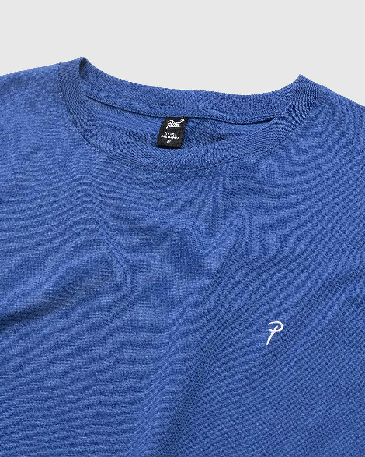 Patta - Basic Script P T-Shirt Monaco Blue - Clothing - Blue - Image 4