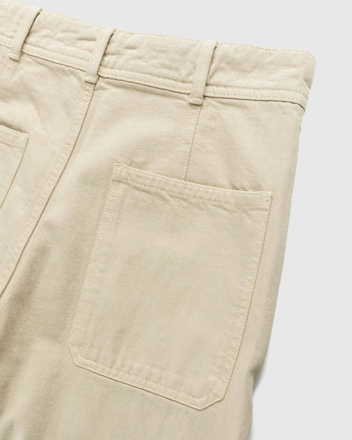 Lemaire - Italian-Woven Denim Sailor Pants Saltpeter - Clothing - Beige - Image 4