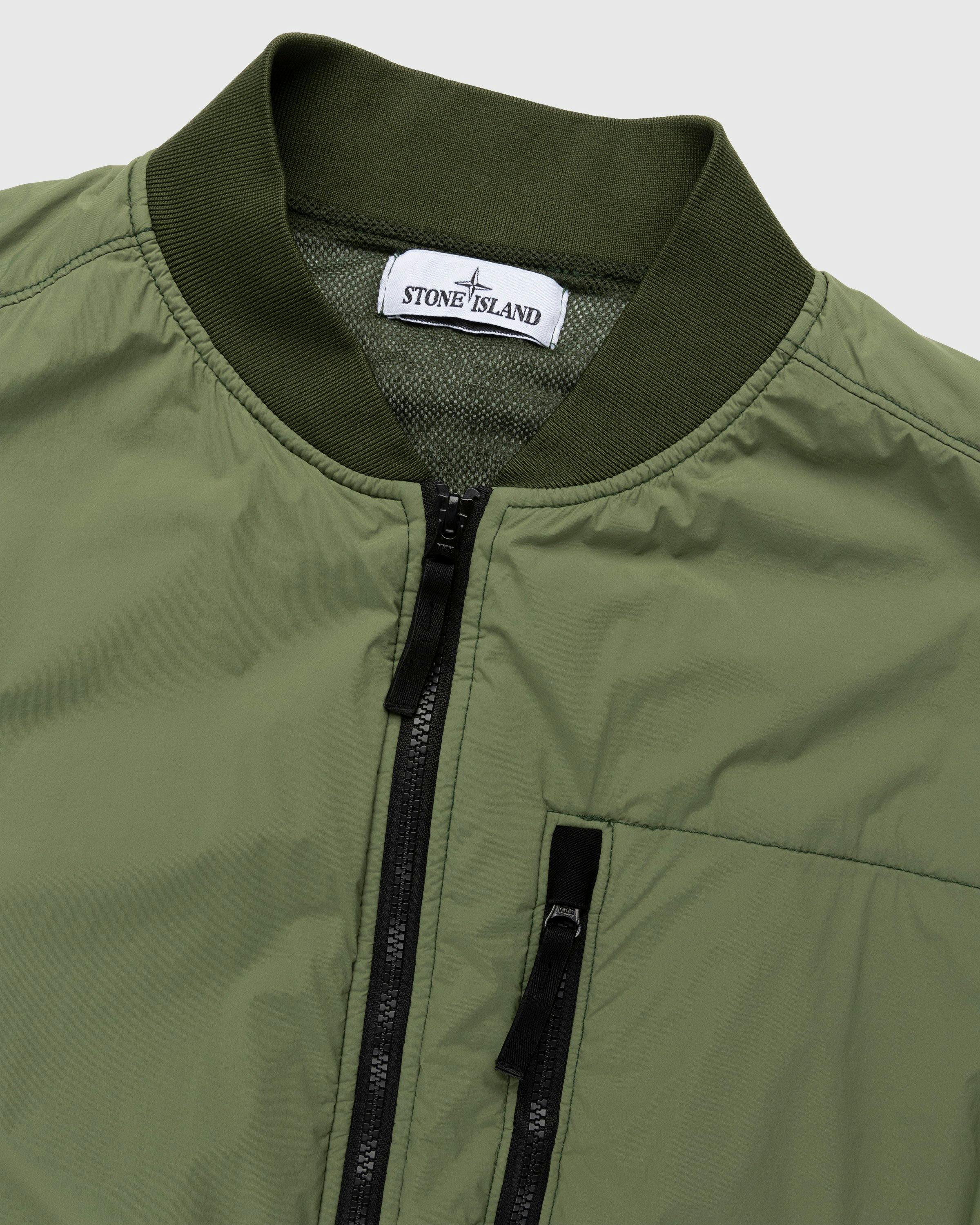 Stone Island - 41331 Nylon Bomber Jacket Olive - Clothing - Green - Image 3