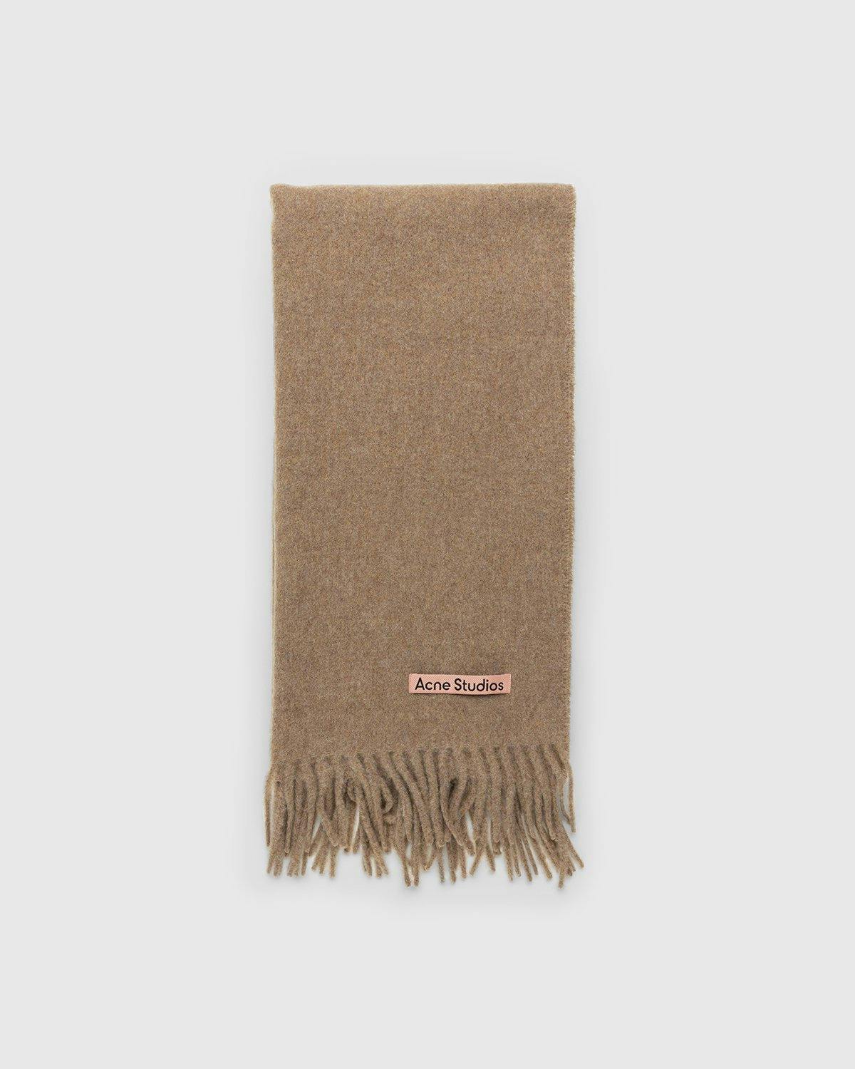 Acne Studios - Canada Narrow Scarf Light Brown Melange - Accessories - Brown - Image 2