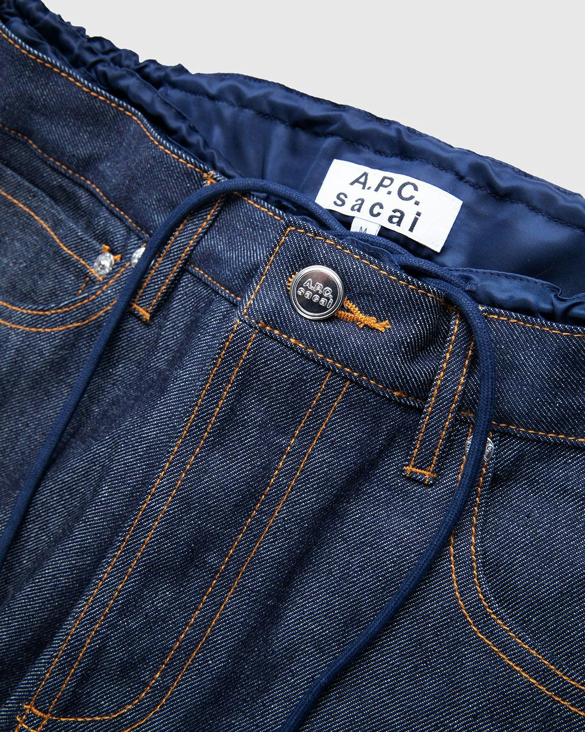 A.P.C. x Sacai - Haru Pants Dark Navy - Clothing - Blue - Image 4