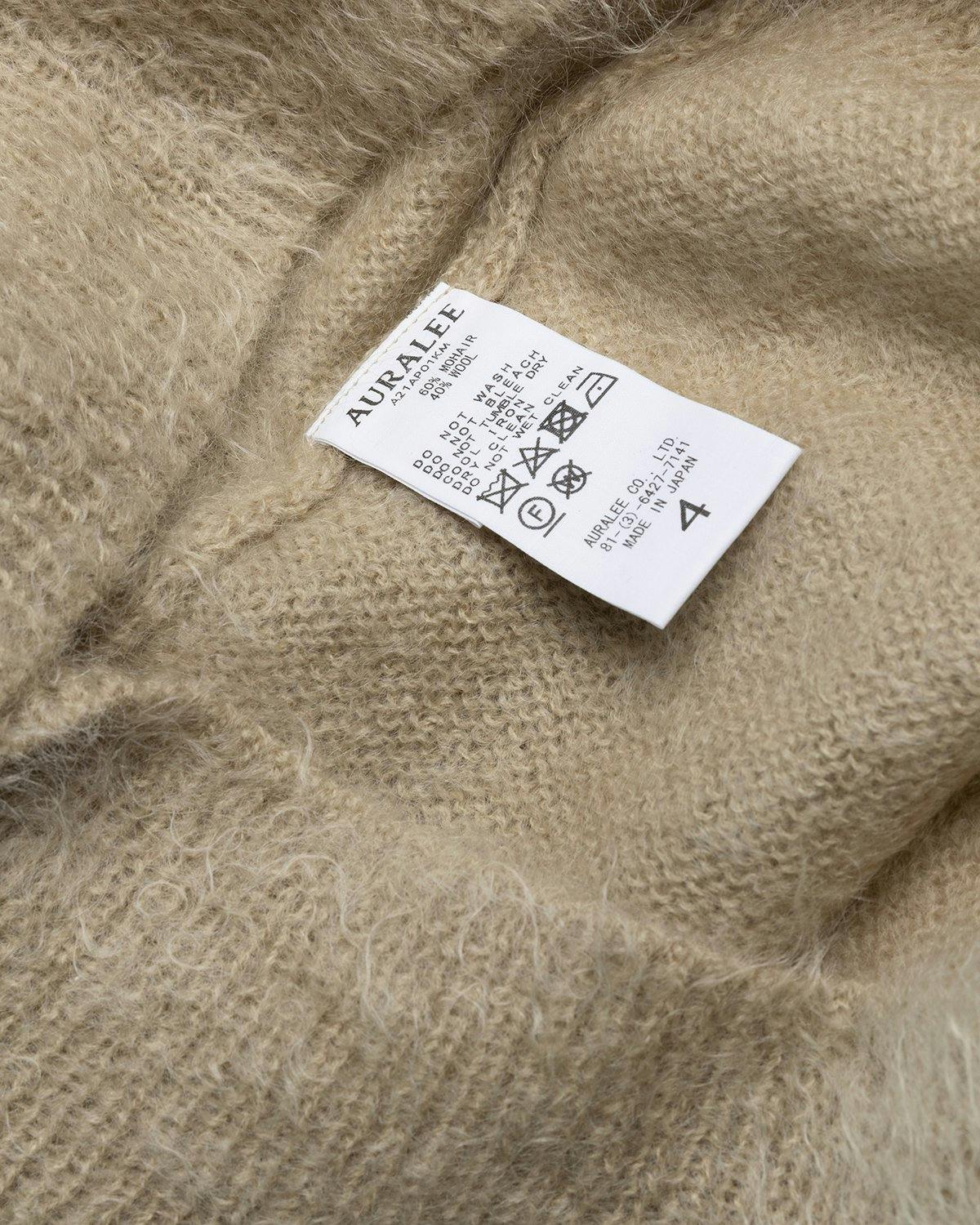 Auralee - Ultra-Soft Mohair Knit Light Beige - Clothing - Beige - Image 7