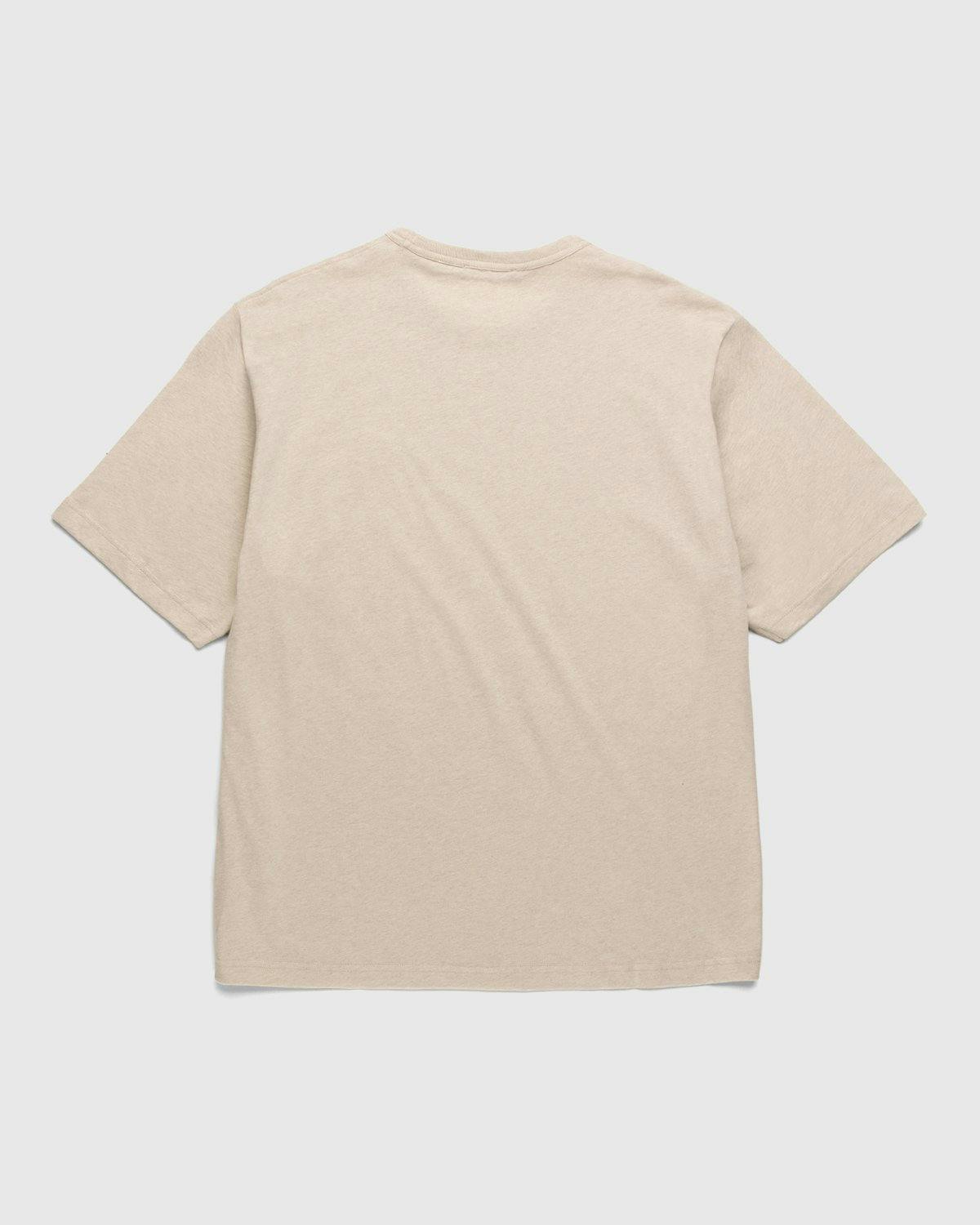 Acne Studios - Relaxed Fit T-Shirt Oatmeal Melange - Clothing - Beige - Image 2