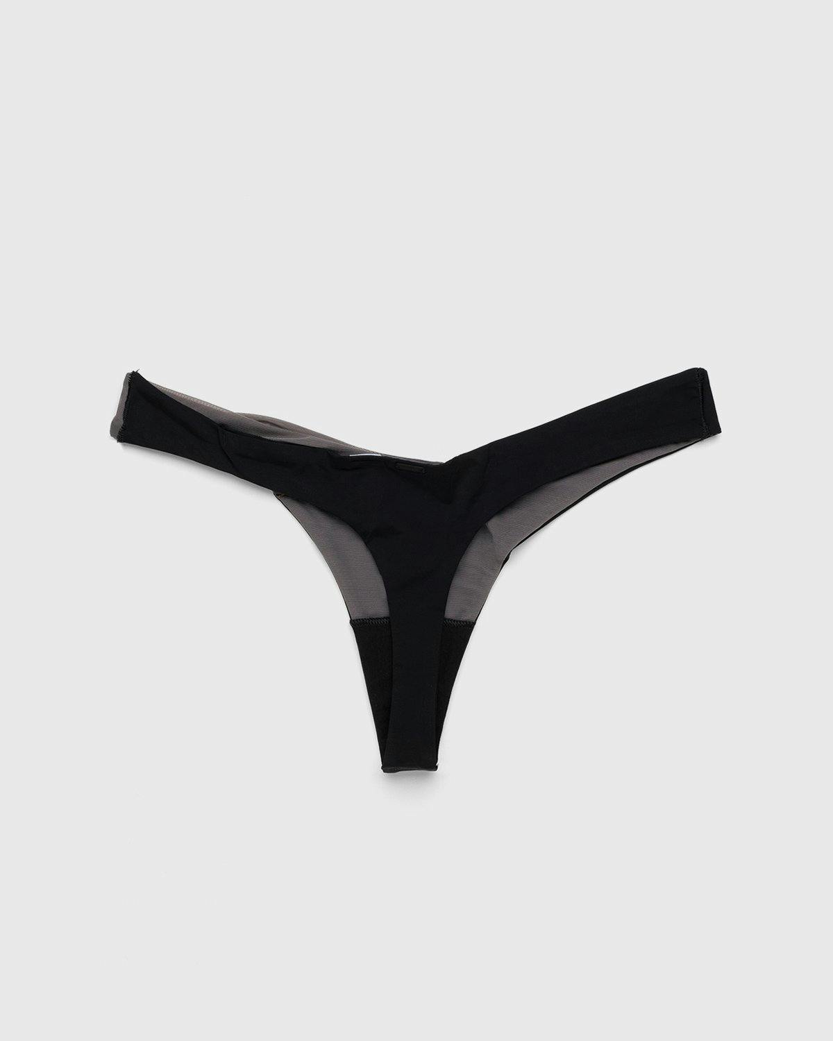 Heron Preston x Calvin Klein - Womens Micro Mesh Thong Black Dark Grey - Clothing - Black - Image 2