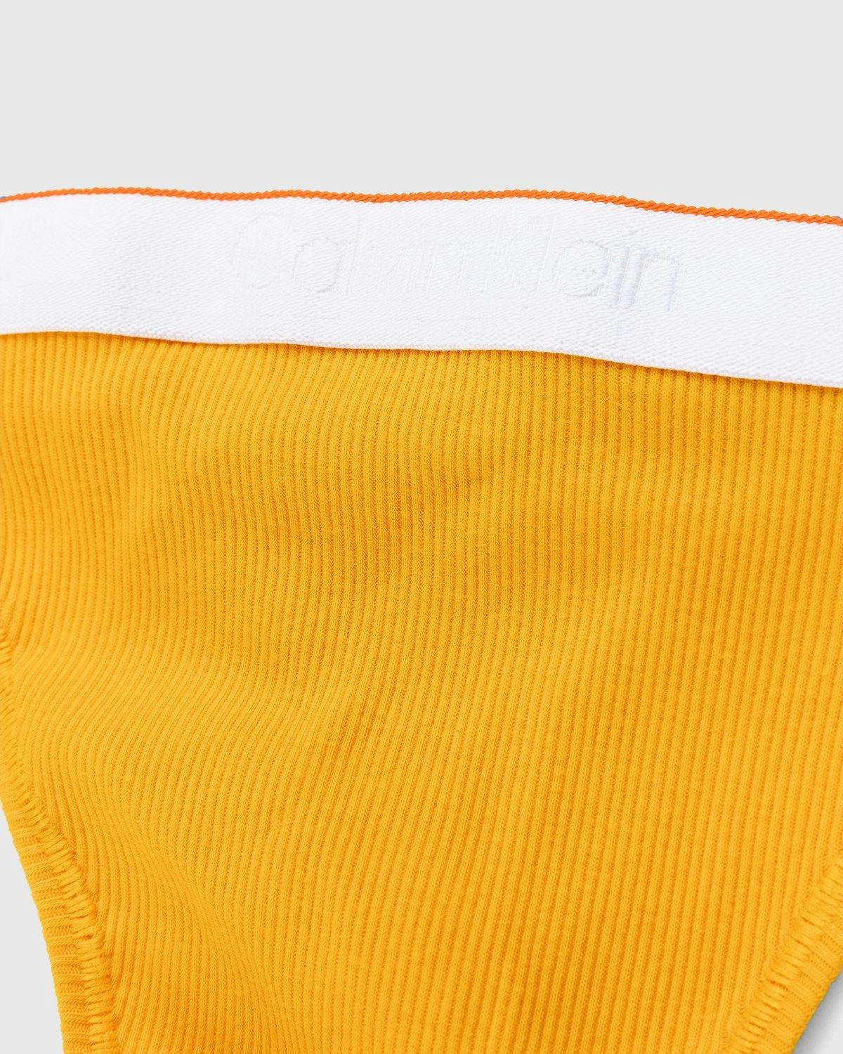 Heron Preston x Calvin Klein - Womens High Leg Thong Sunflower - Clothing - Yellow - Image 3