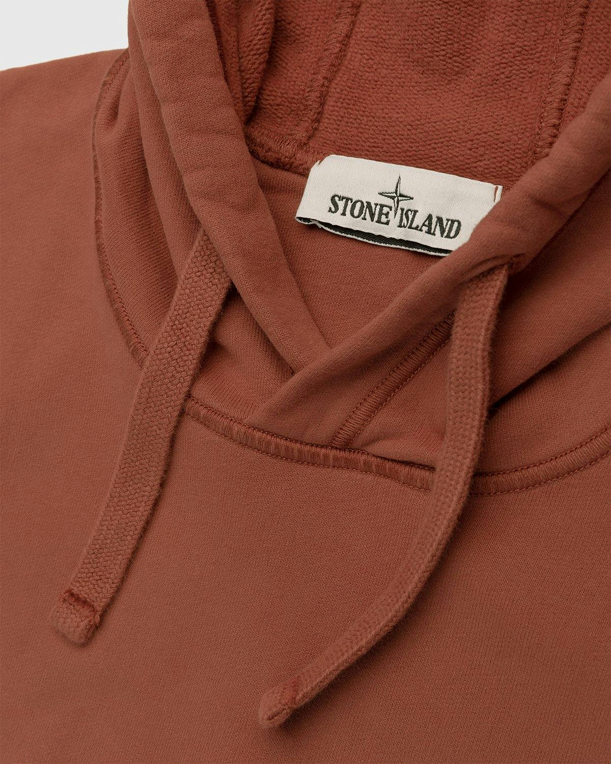 Stone Island - Dust Color Treatment Hoodie Brick Red - Clothing - Red - Image 3