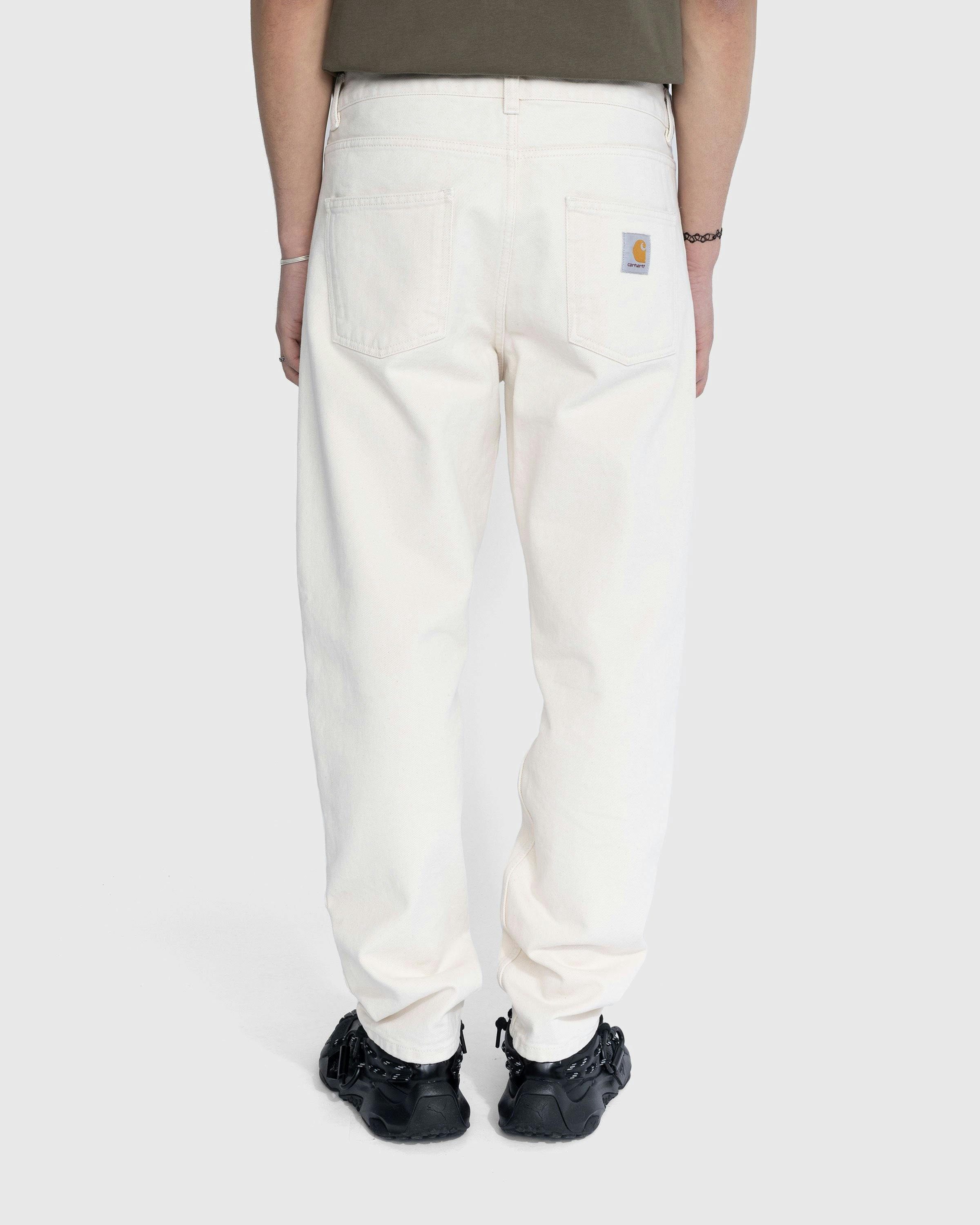 Carhartt WIP - Newel Denim Pant Stonewashed Natural - Clothing - Beige - Image 3