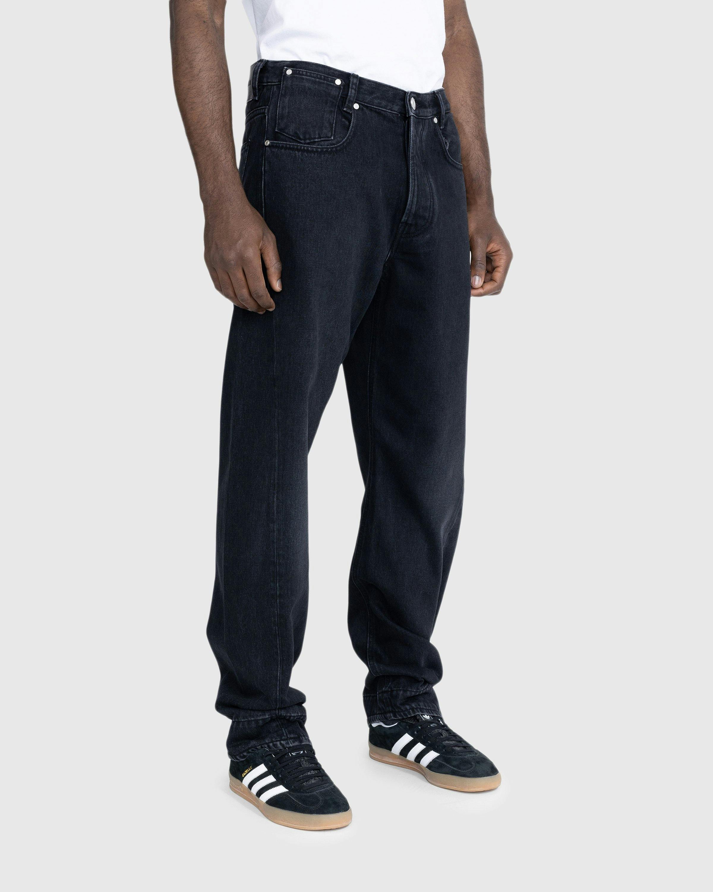 Trussardi - Five-Pocket Twisted Tapered Jeans Black Rigid - Clothing - Black - Image 4