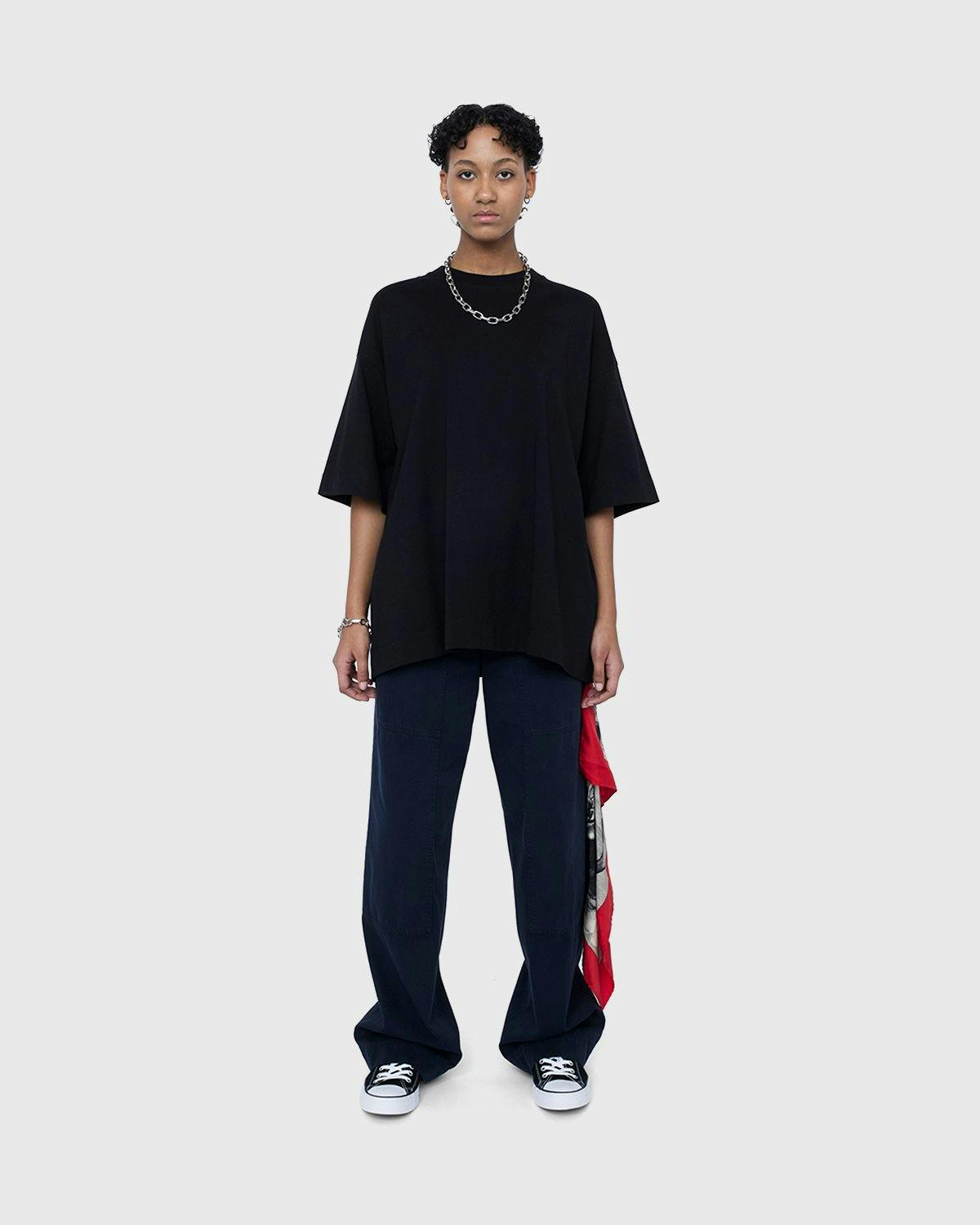 Dries van Noten - Hen Oversized T-Shirt Black - Clothing - Black - Image 4