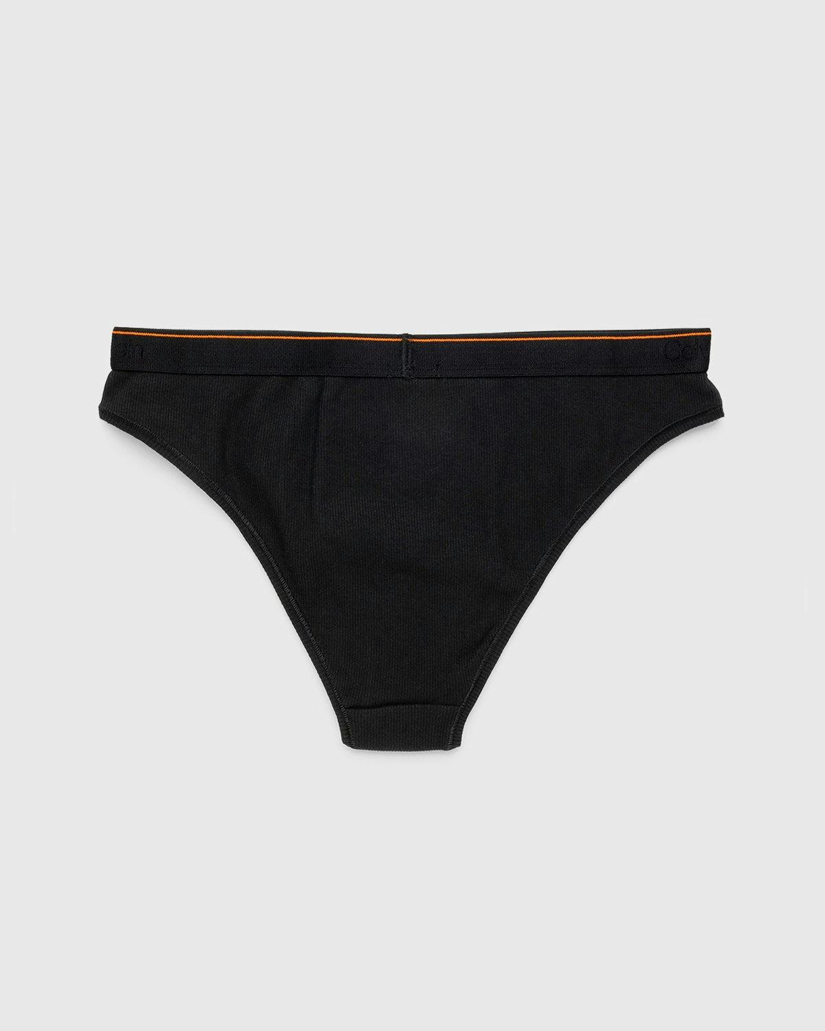 Heron Preston x Calvin Klein - Womens High Waisted Tanga Pale Black - Clothing - Black - Image 2