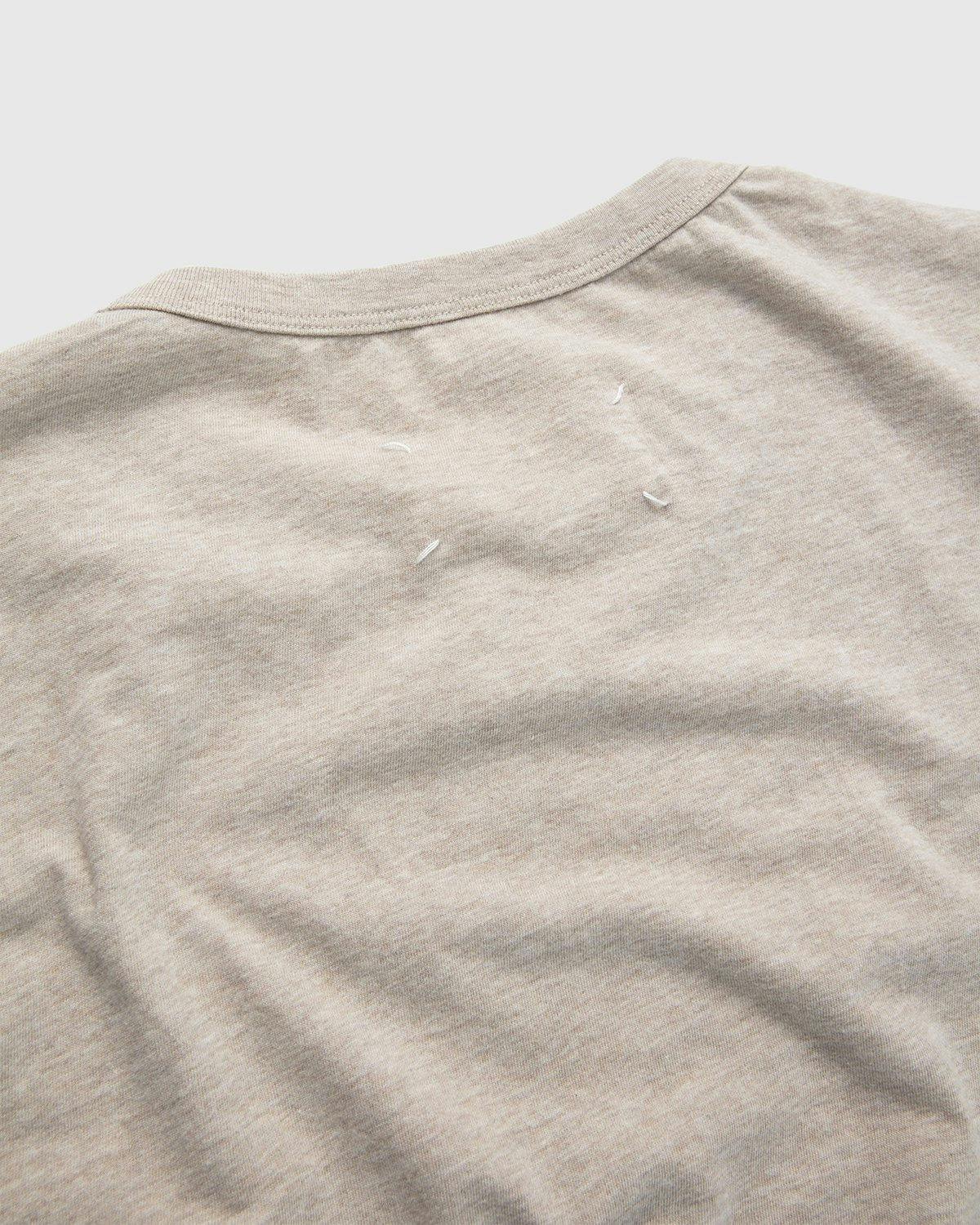 Maison Margiela - Logo T-Shirt Beige - Clothing - Beige - Image 4