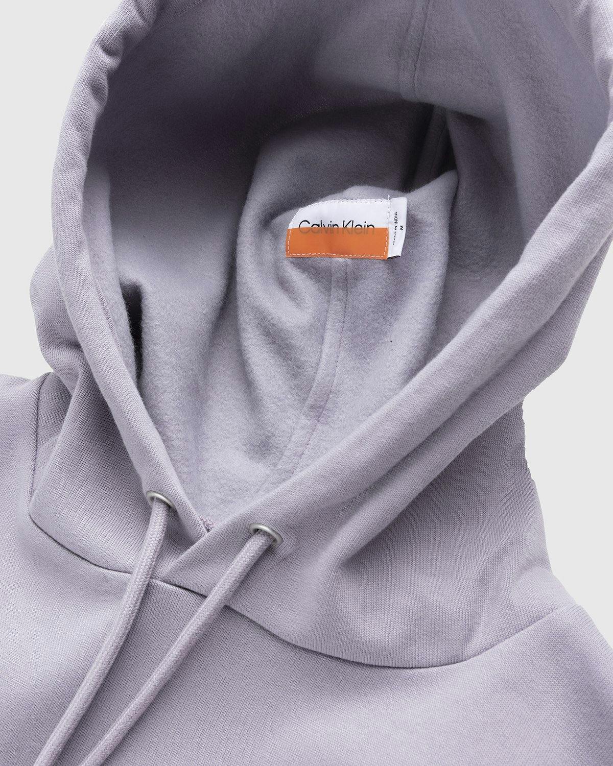 Heron Preston x Calvin Klein - Mens Hoodie With Outside Pocket Minimal Grey - Clothing - Grey - Image 4